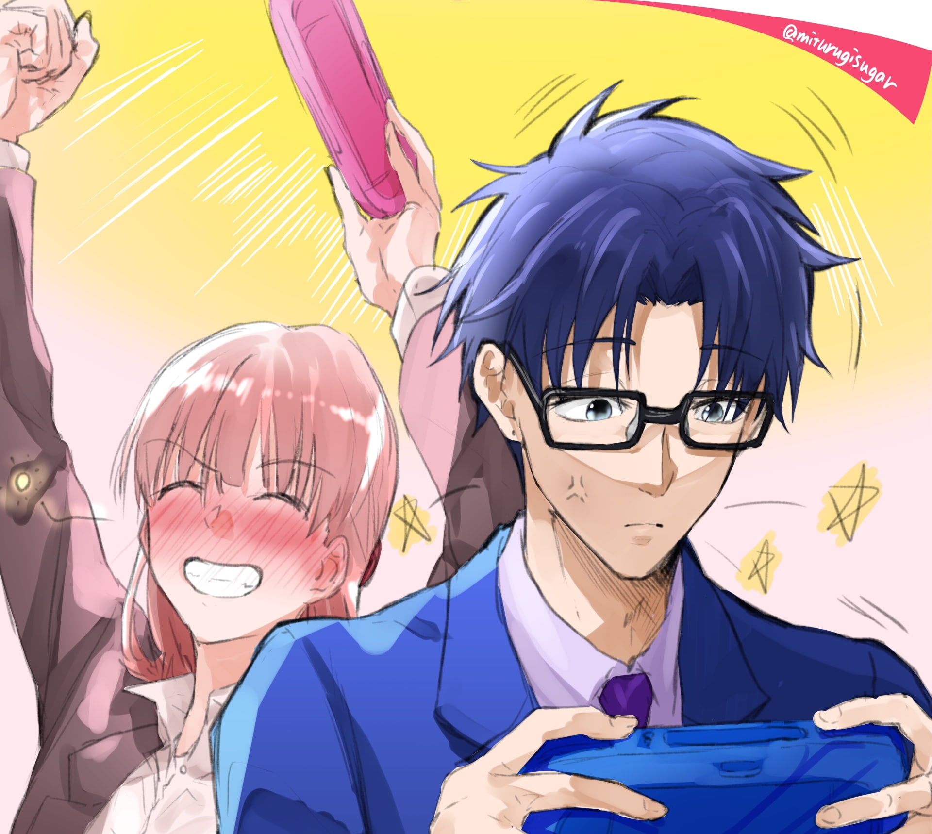 Wotaku ni Koi wa Muzukashii, Narumi Momose, Anime, Hirotaka Nifuji, 1080P, HD Wallpaper