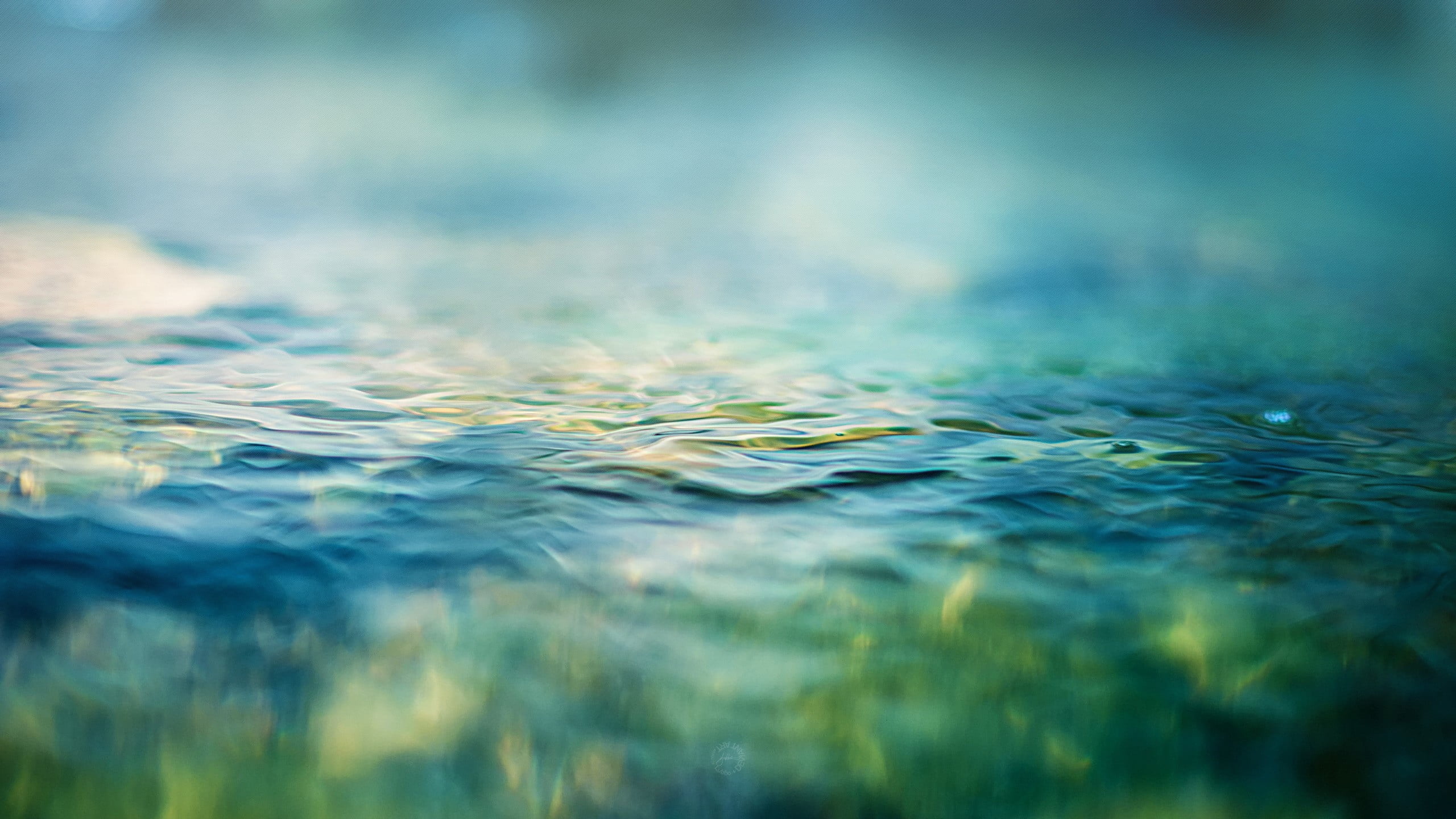 untitled, waves, 2K, outdoors, surface level, close-up, water surface, flowing water, nature, rippled, selective focus, depth of field, purity, swimming pool, HD Wallpaper