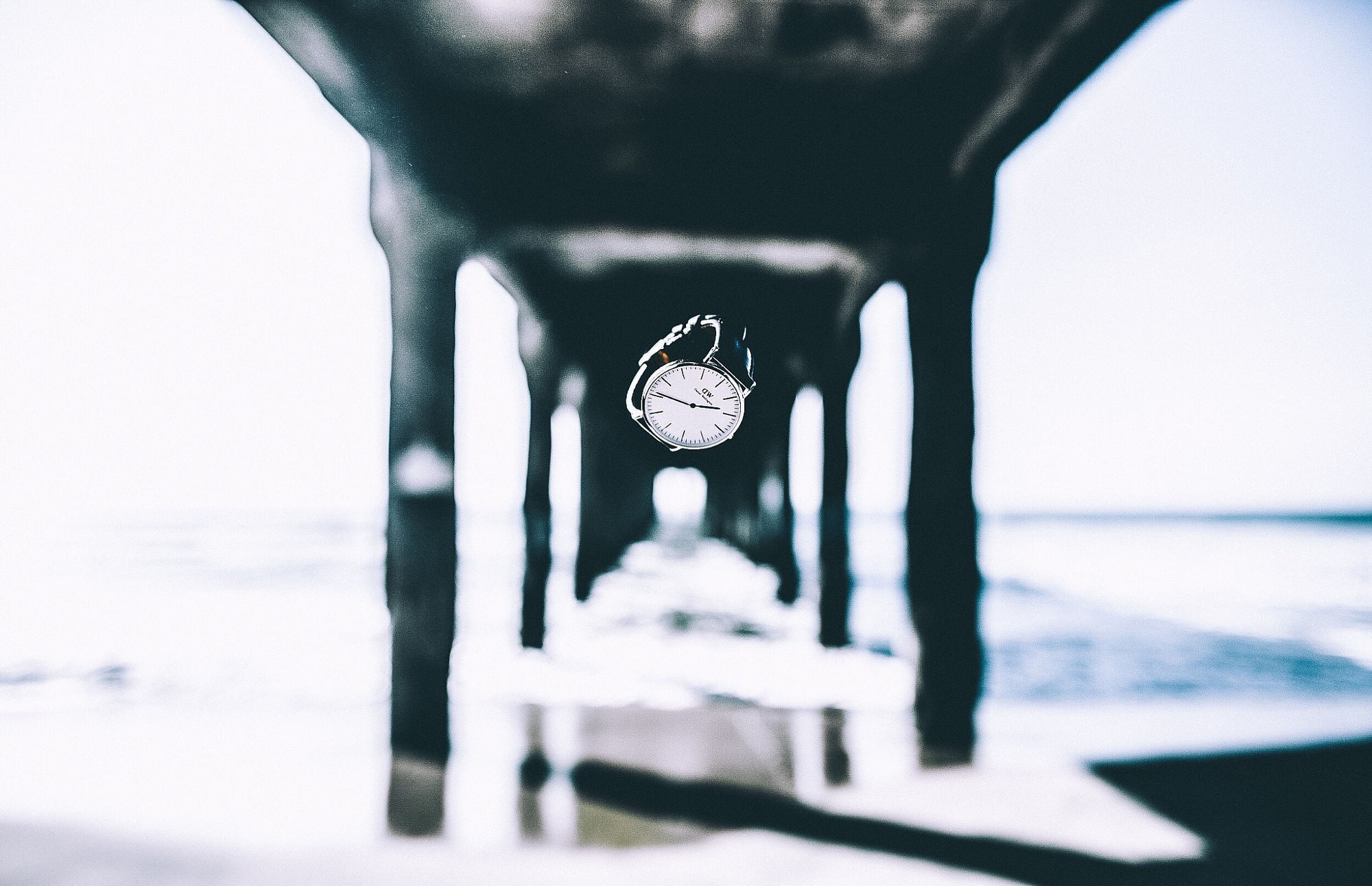 1080P, depth of field, sea, watches, watch, waves, HD Wallpaper