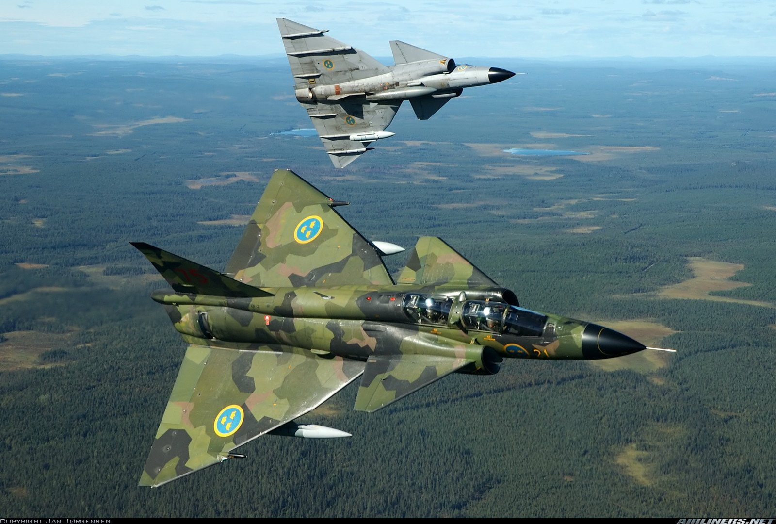 Jet Fighters, Saab 37 Viggen, 720P, HD Wallpaper