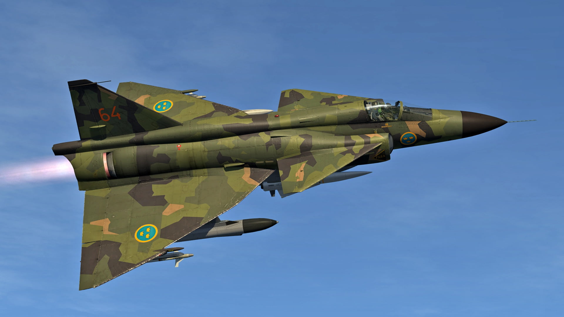 Aircraft, 1080P, Jet Fighter, Warplane, Jet Fighters, Saab 37 Viggen, HD Wallpaper