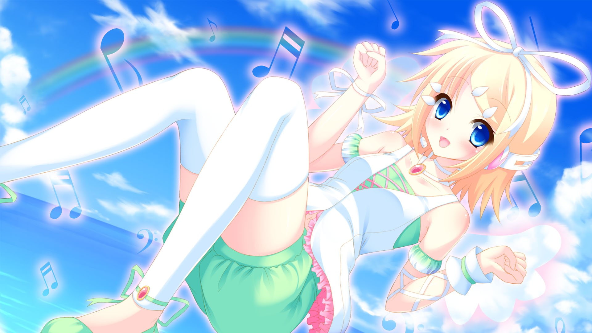multi colored, arts culture and entertainment, real people, festival, leisure activity, 1080P, toy, women, outdoors, Kagamine Rin, arms raised, representation, HD Wallpaper