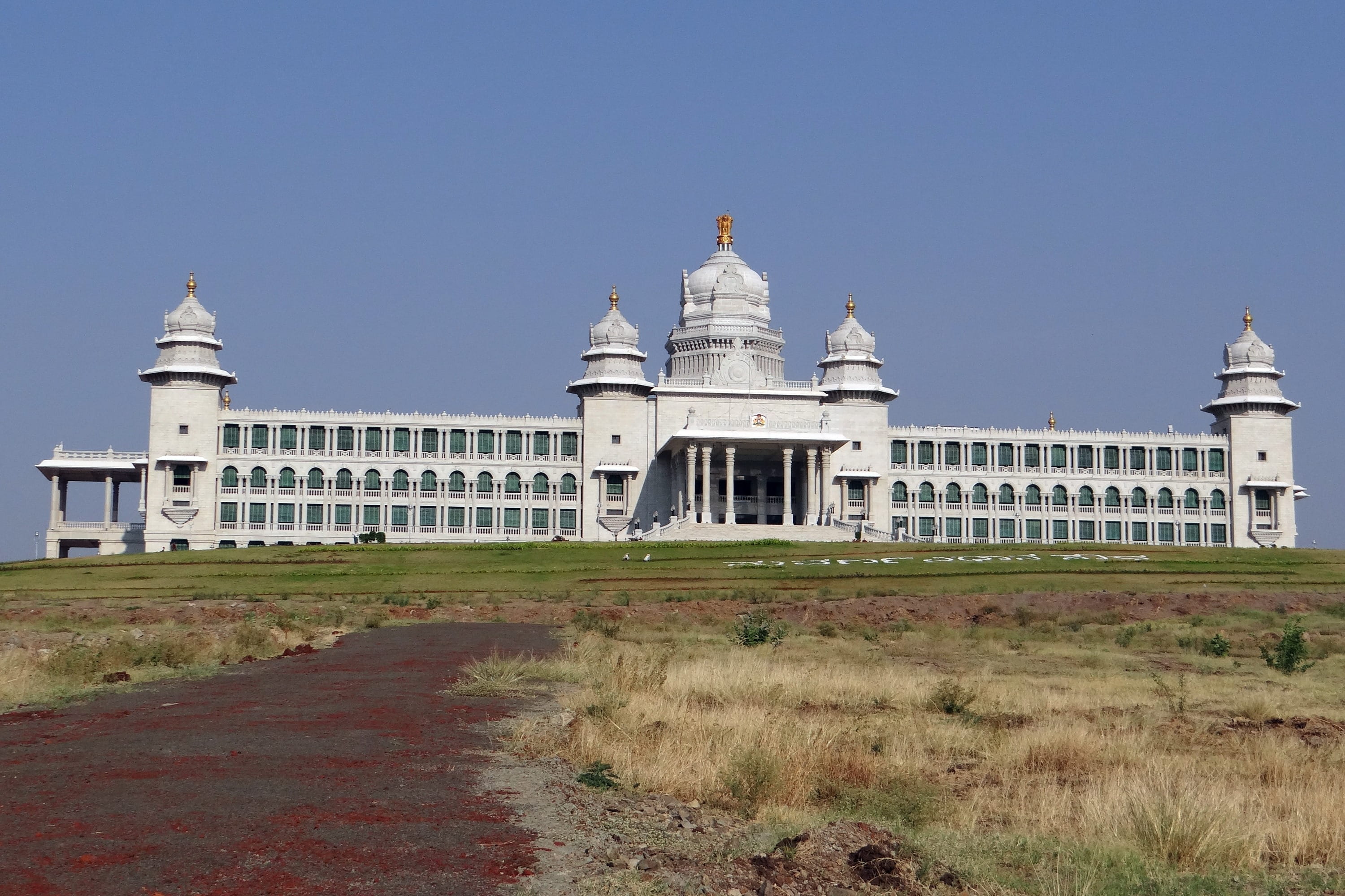 land, no people, travel, tower, tourism, 2K, Belgaum, built structure, india, legislature, sky, plant, legislative building, nature, building, day, travel destinations, HD Wallpaper