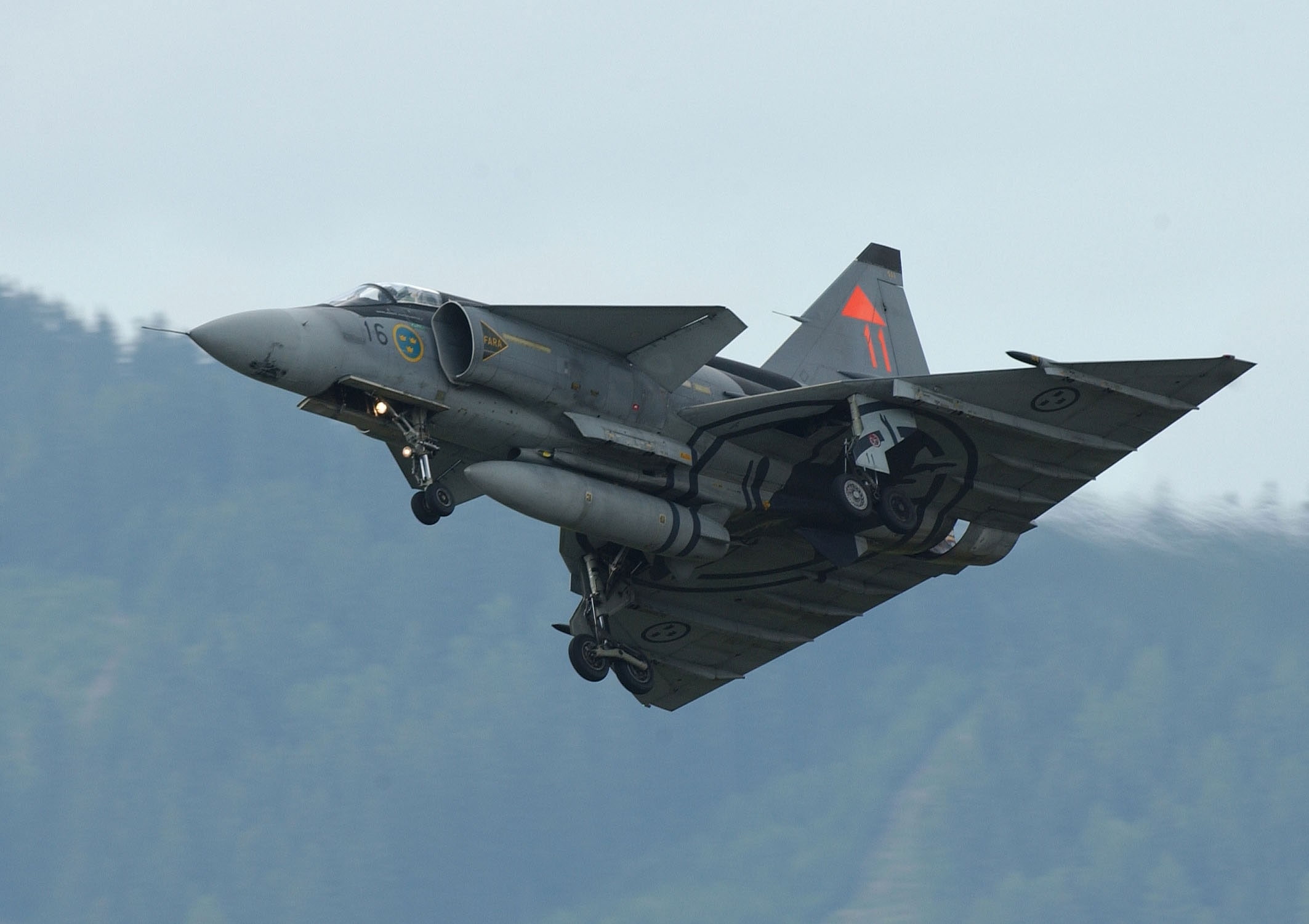 fighter, jets, aircraft, Military, saab 37 viggen, fighter jets, saab, viggen, 1080P, art, hd, HD Wallpaper