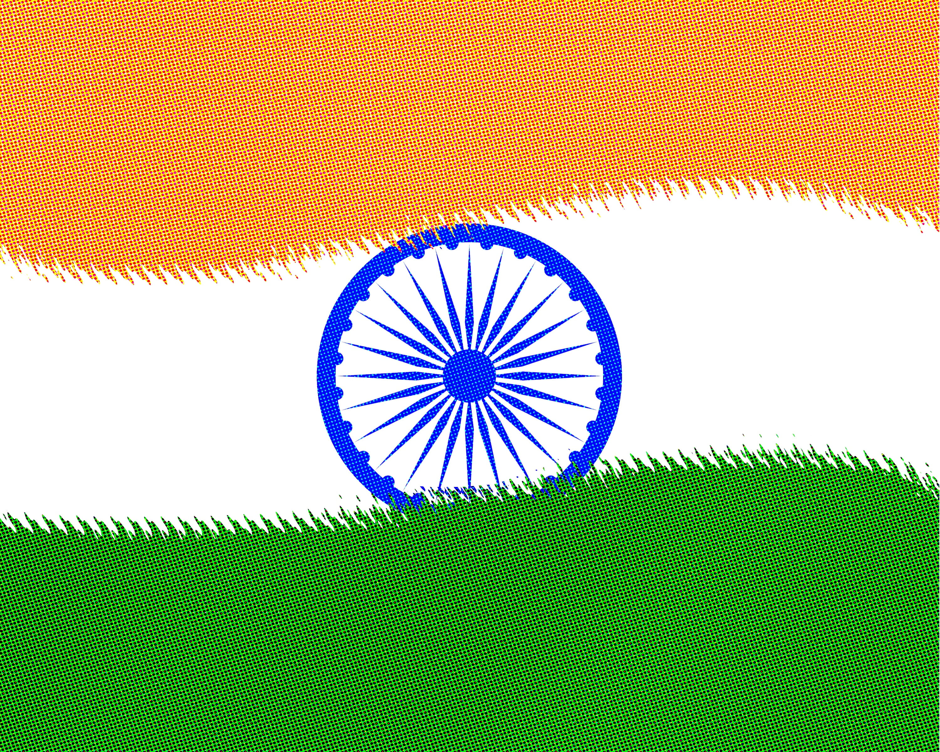 vibrant color, tricolor flag, rippled indian flag, copy space, studio shot, multi colored, green color, indian flag, single object, india, brightly lit, HD Wallpaper