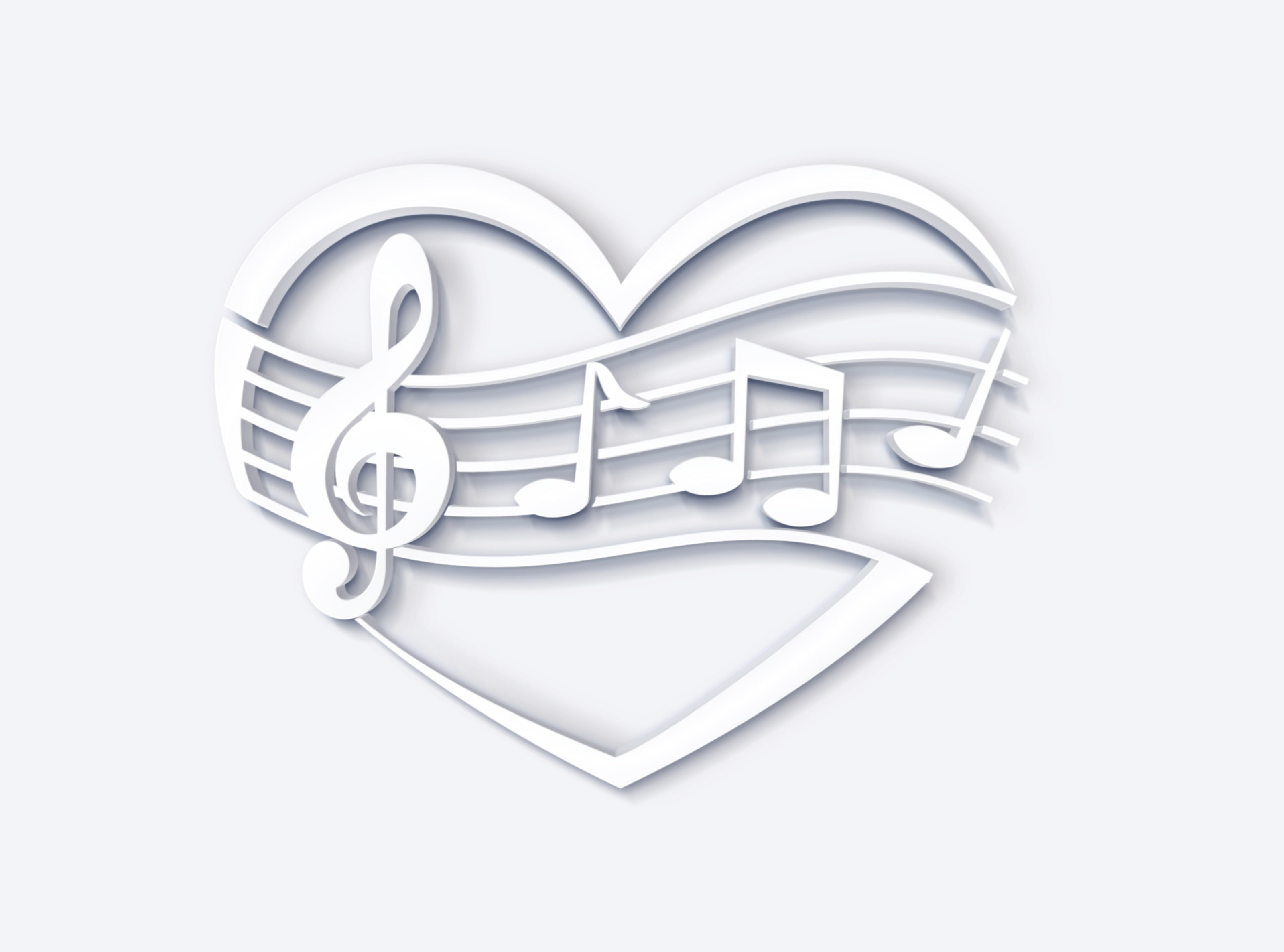 e-mail, 2K, technology, message, note, studio shot, Notes, positive emotion, heart shape, internet, communication, connection, musical, white background, HD Wallpaper