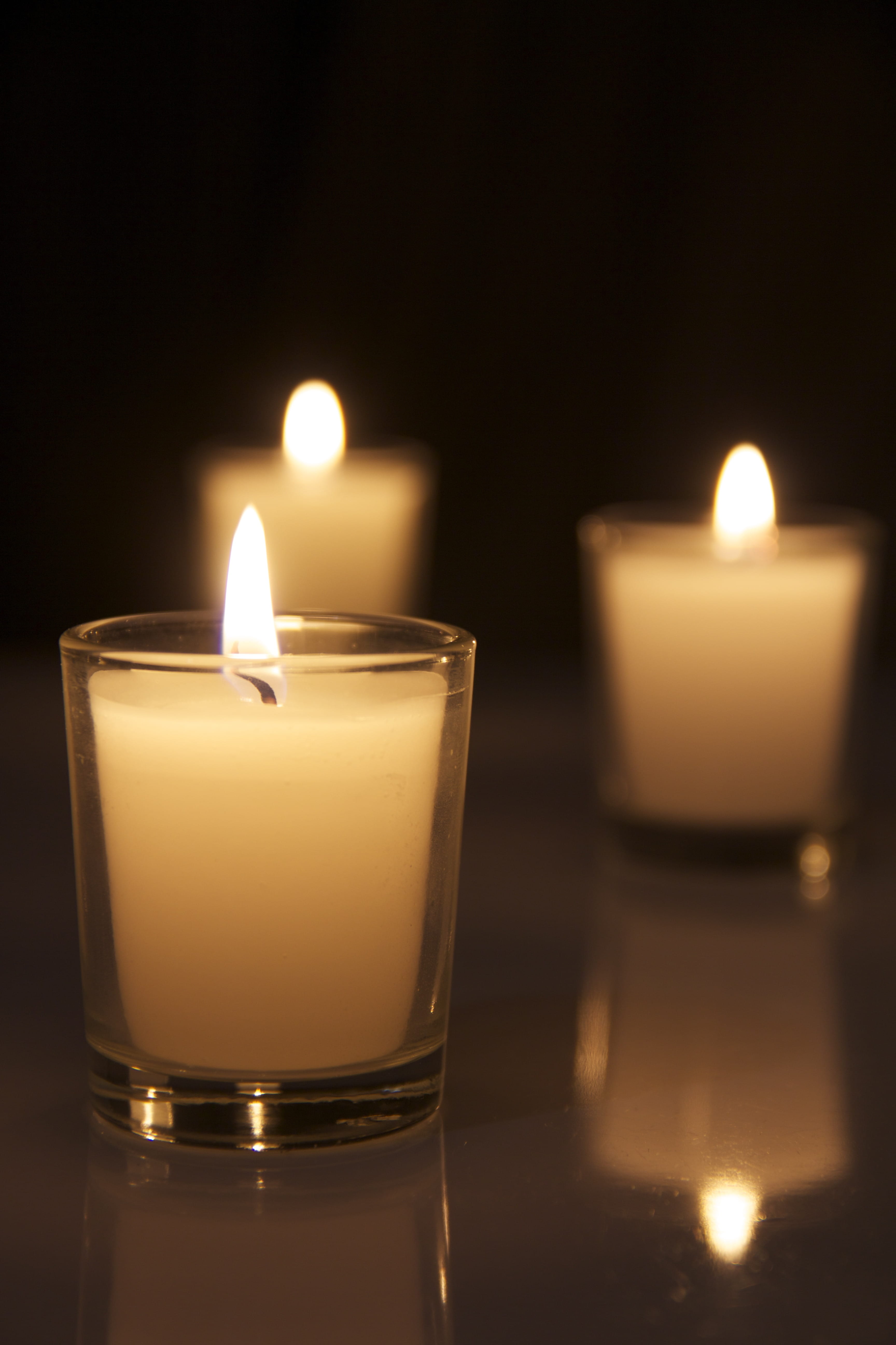 table, flame, tranquil, light, spiritual, hot, focus, focus on foreground, tea light, romance, harmony, wax, candlelight, meditation, indoors, heat, candles, Phone HD Wallpaper