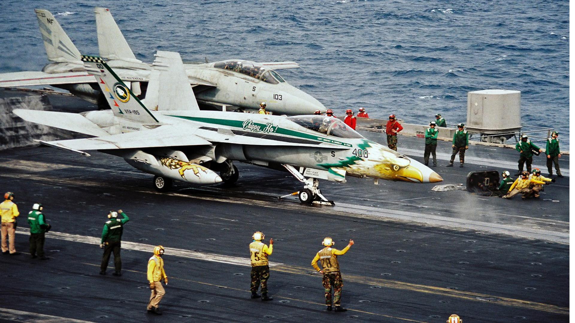 deck, f, 1080P, carrier, launch, cat, hornet, military, aircraft planes, fighter, HD Wallpaper