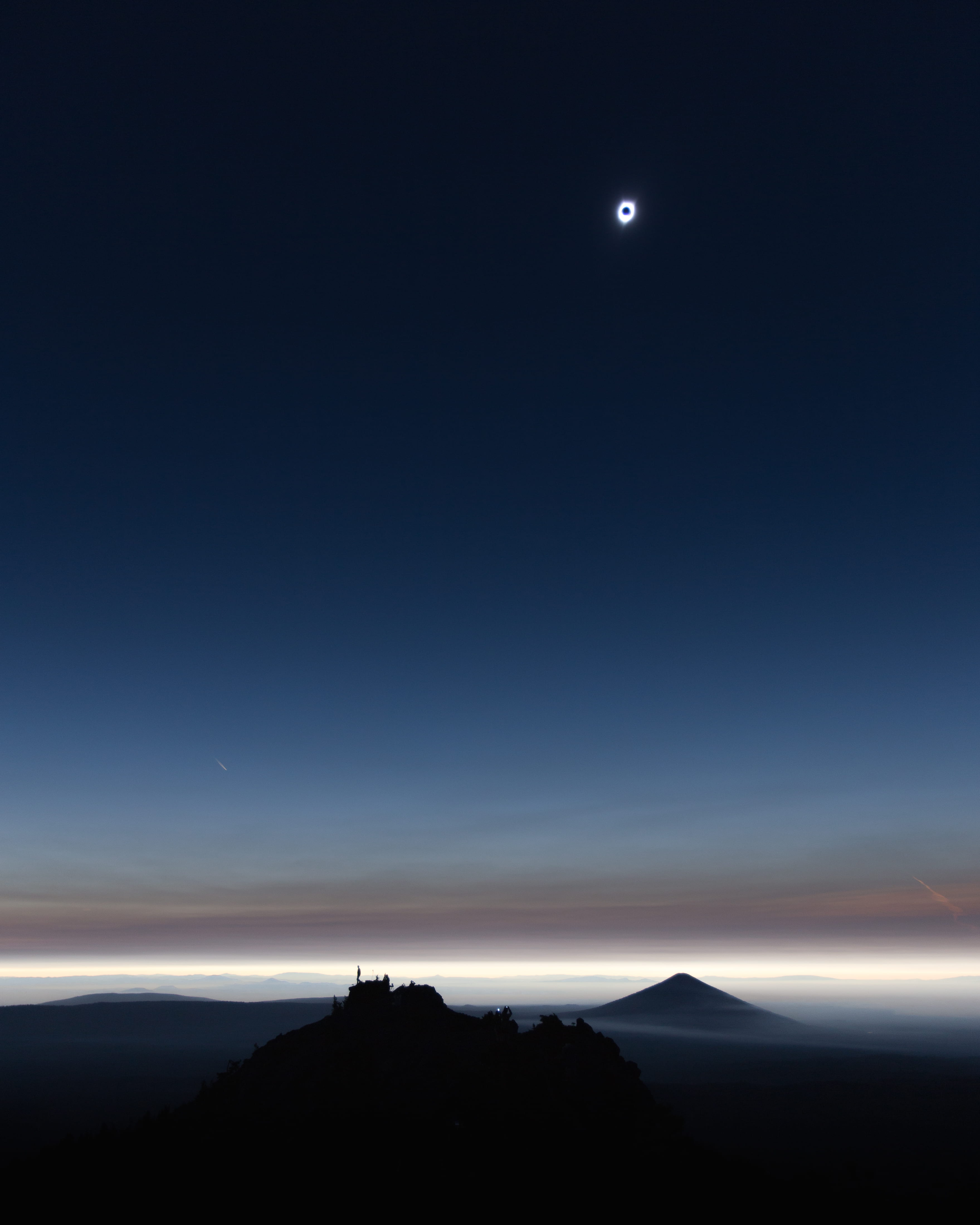 covered, beauty in nature, tranquility, mountain, night sky, idyllic, clouds, scenics - nature, moonlight, solar eclipse, view, eclipse, landscape, star - space, Phone HD Wallpaper