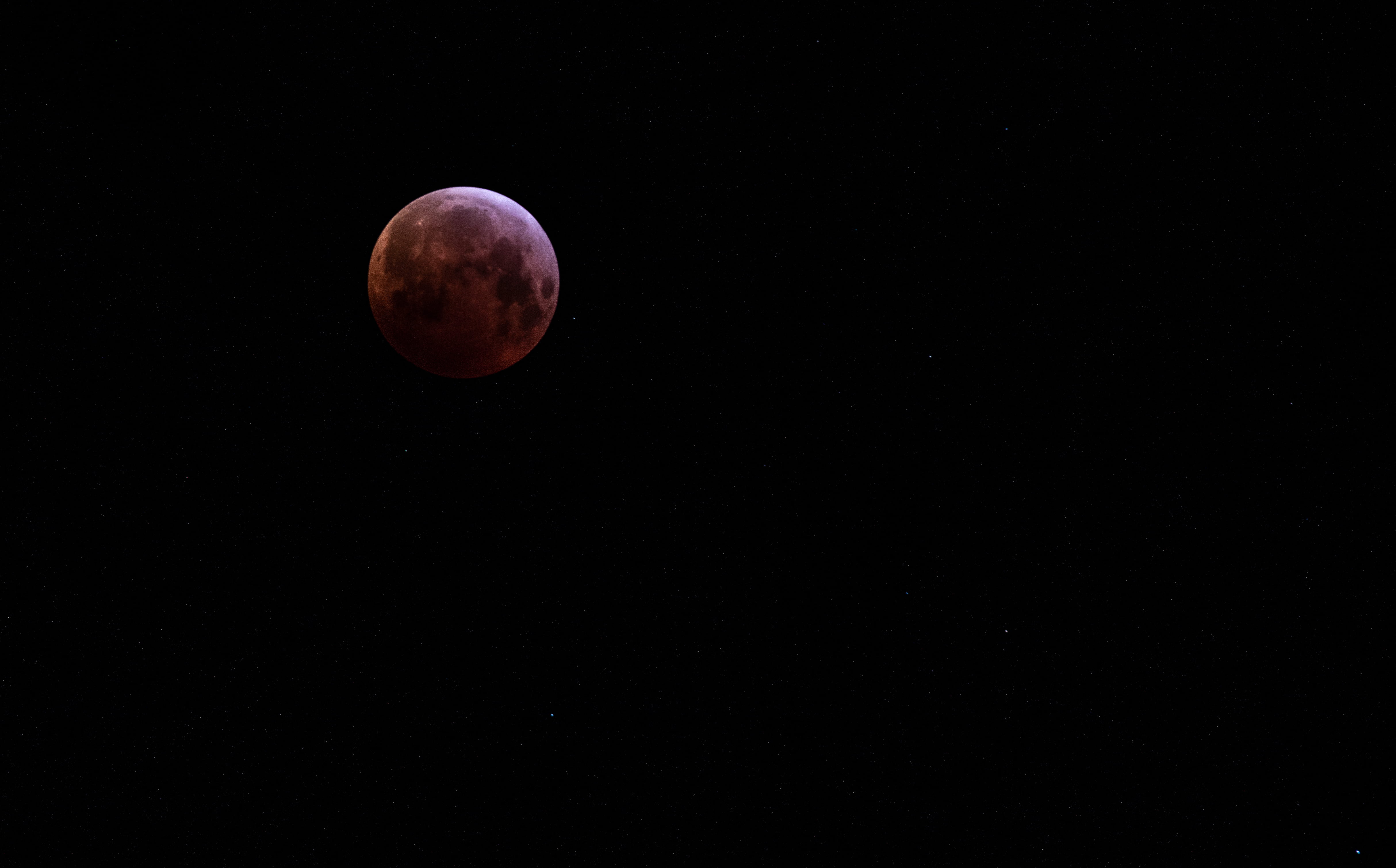 scenics - nature, beauty in nature, tranquility, sky, orbiting, planet - space, view, sphere, lunar eclipse, astronomy, full, no people, circle, sea, ocean, HD Wallpaper