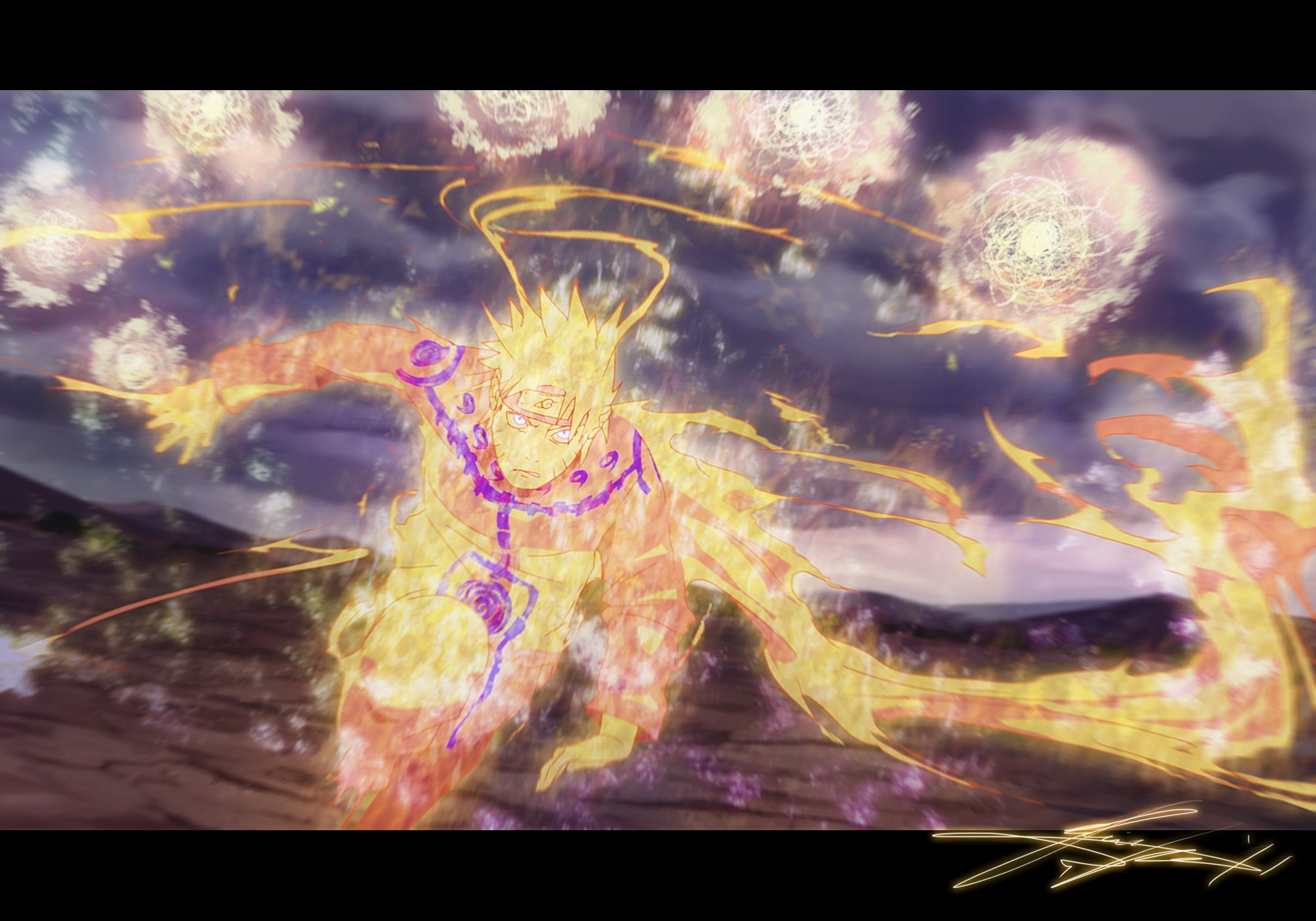 mode, shippuden, chakra, uzumaki, 1080P, naruto, HD Wallpaper