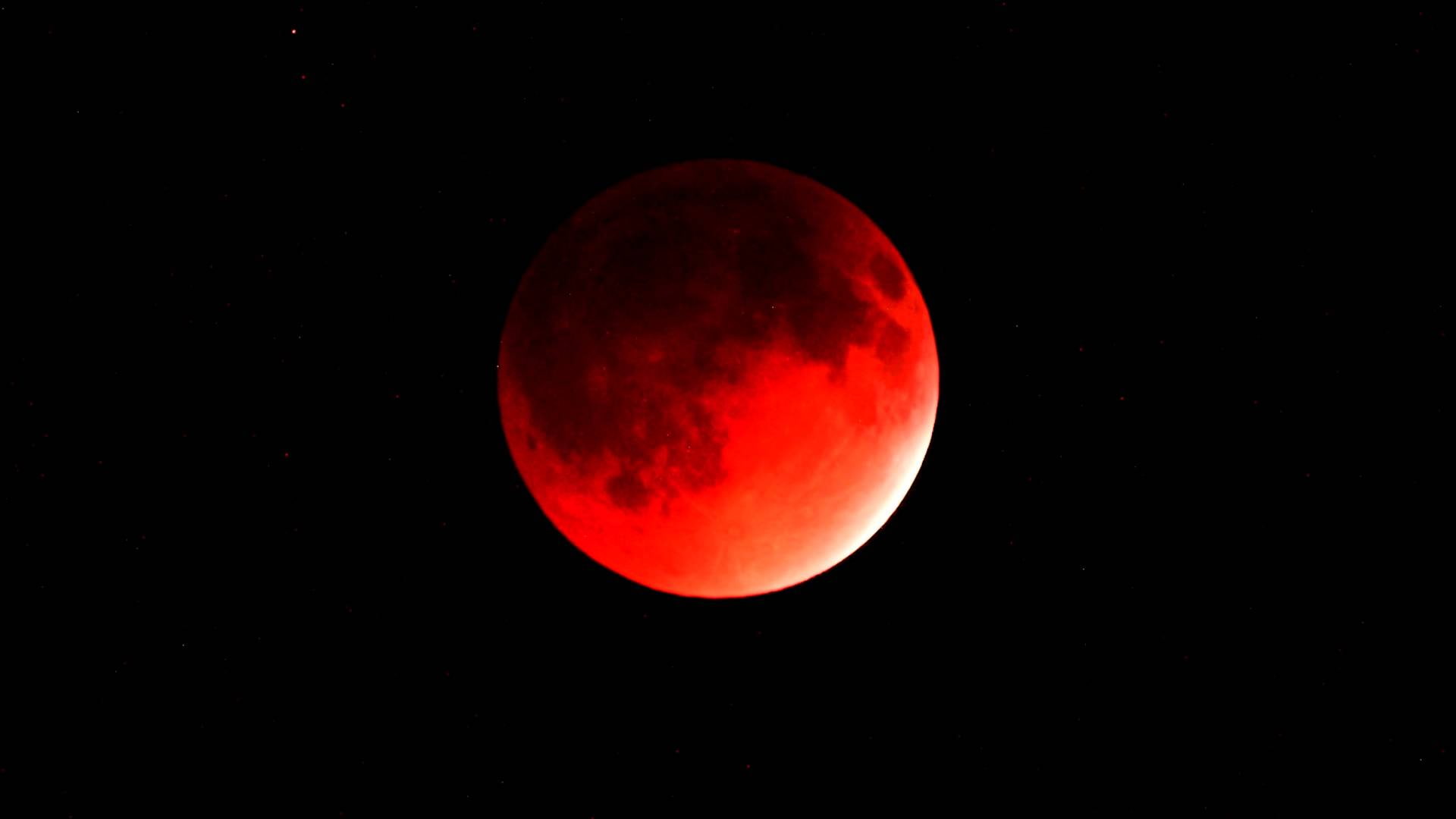 moon, lunar eclipse, red, 1080P, HD Wallpaper