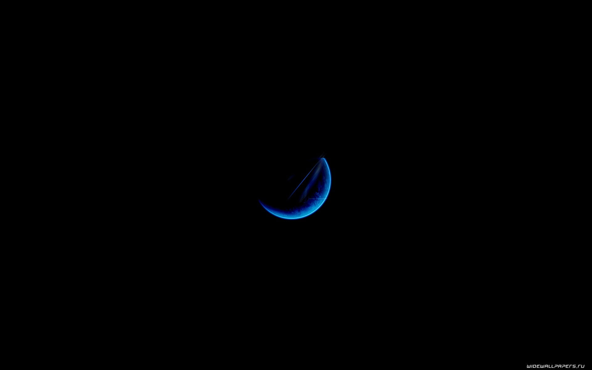 tranquility, space art, half moon, space and astronomy, eclipse, clear sky, outdoors, blue, no people, copy space, space, scenics - nature, beauty in nature, HD Wallpaper