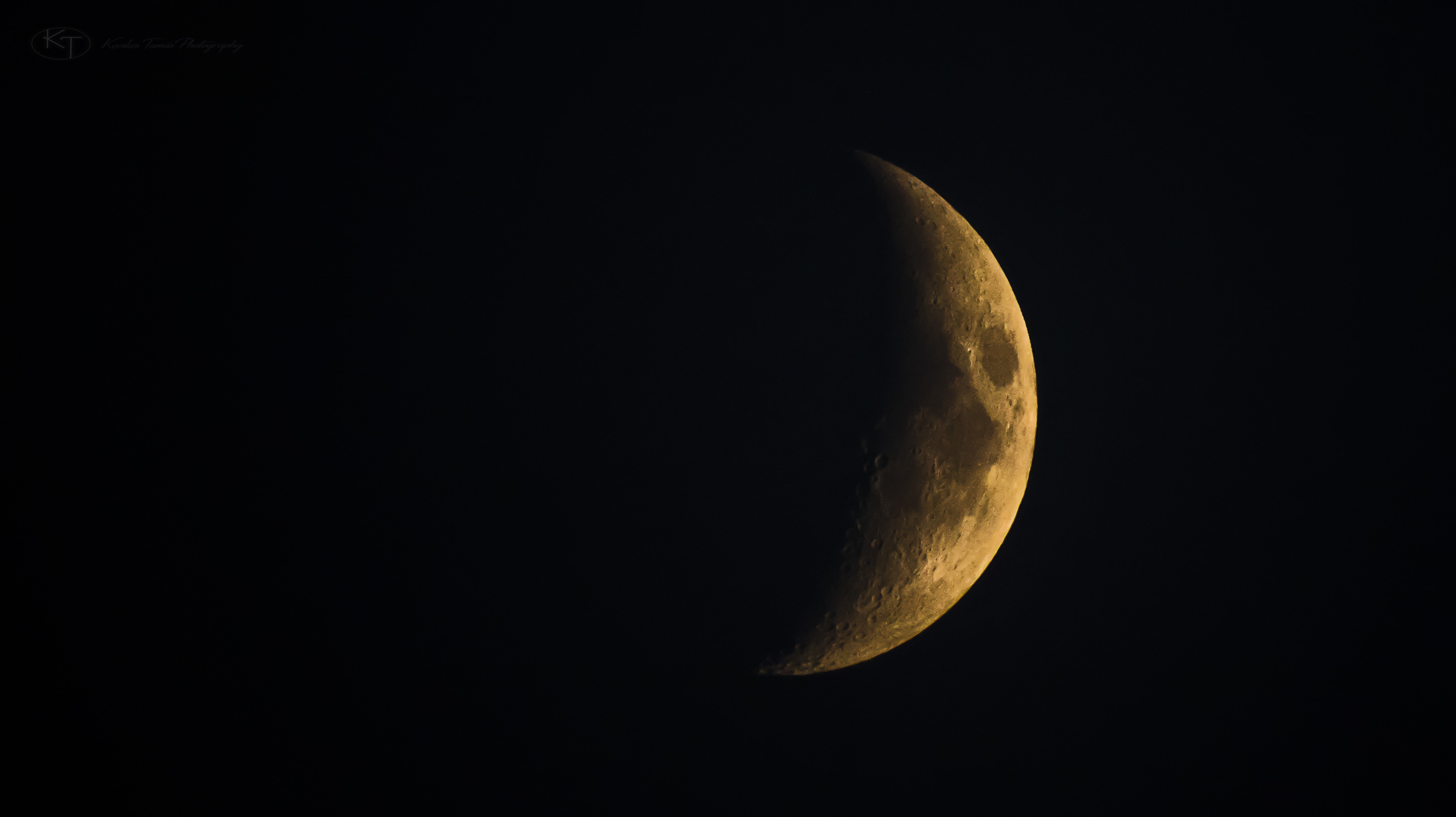 night, copy space, space, black background, space exploration, tranquility, scenics - nature, moon surface, orbiting, science, half moon, astrology, Hungary, HD Wallpaper