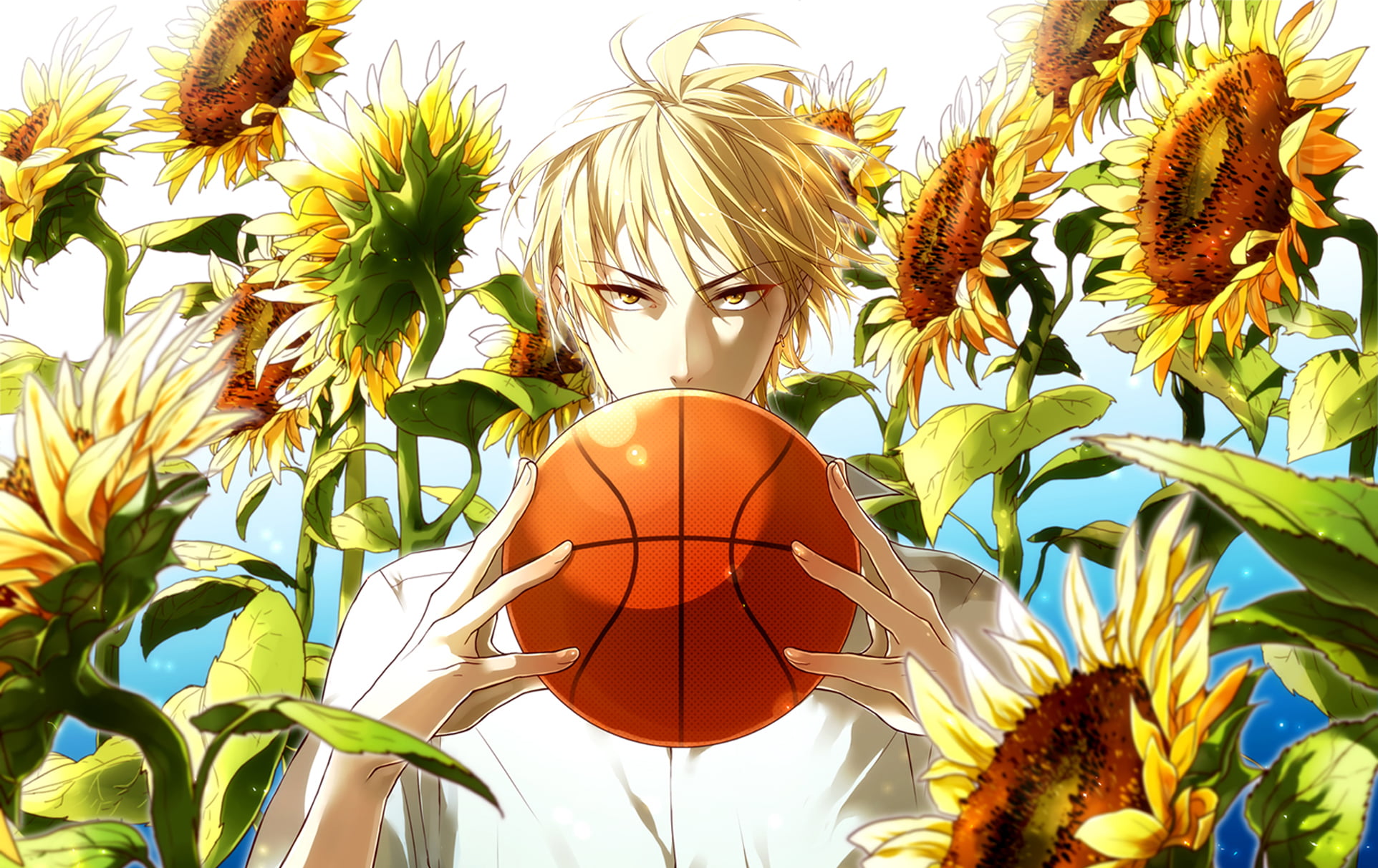 branch, nature, season, plant part, representation, Kise, the ball, guy, leaf, statue, Kuroko From Basket, female likeness, sky, plant, no people, creativity, HD Wallpaper