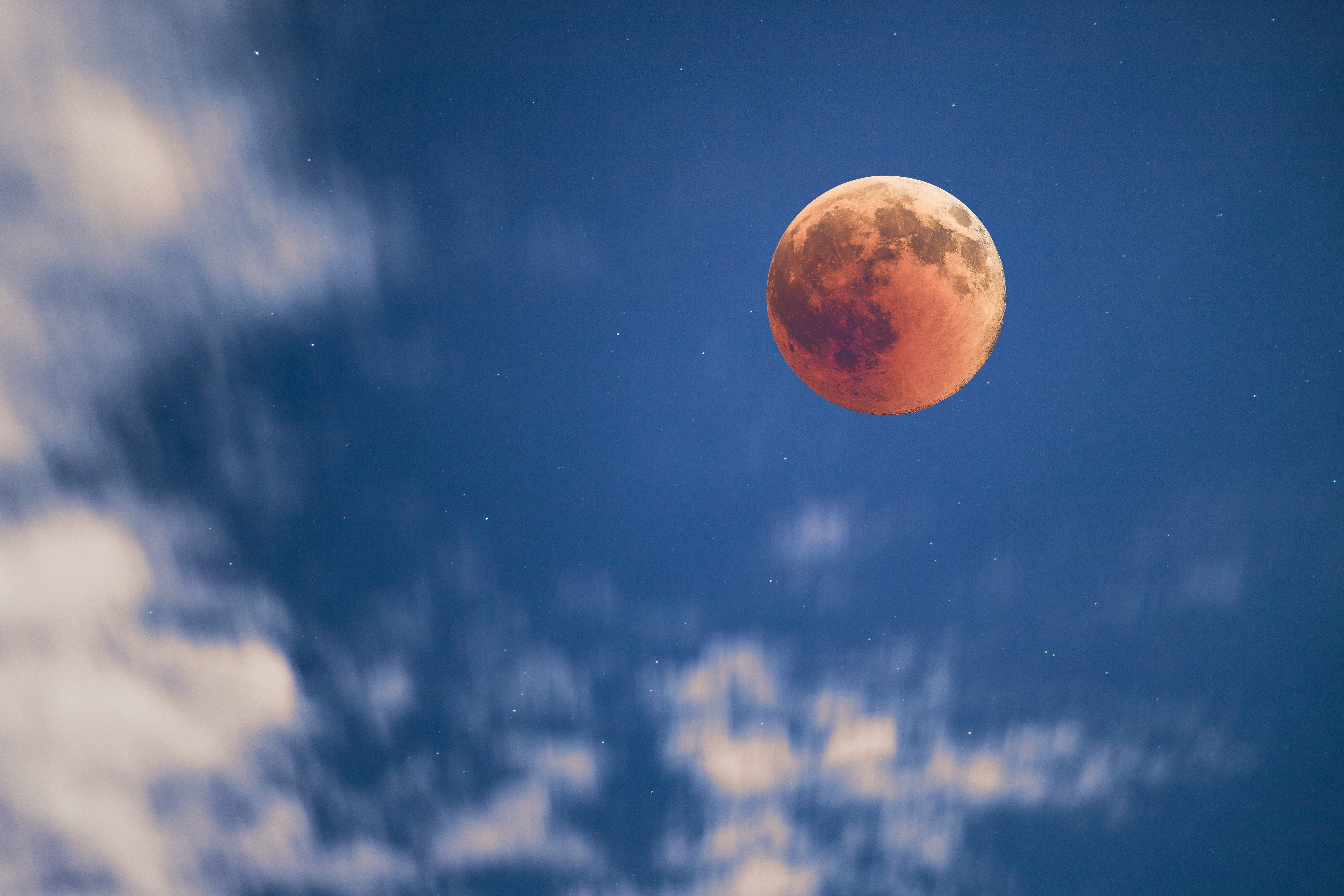 light - Natural Phenomenon, astronomy, milky Way, lunar, redmoon, backgrounds, full Moon, planet, astrology, space, moon, bloodmoon, no People, cloud, blue, HD Wallpaper