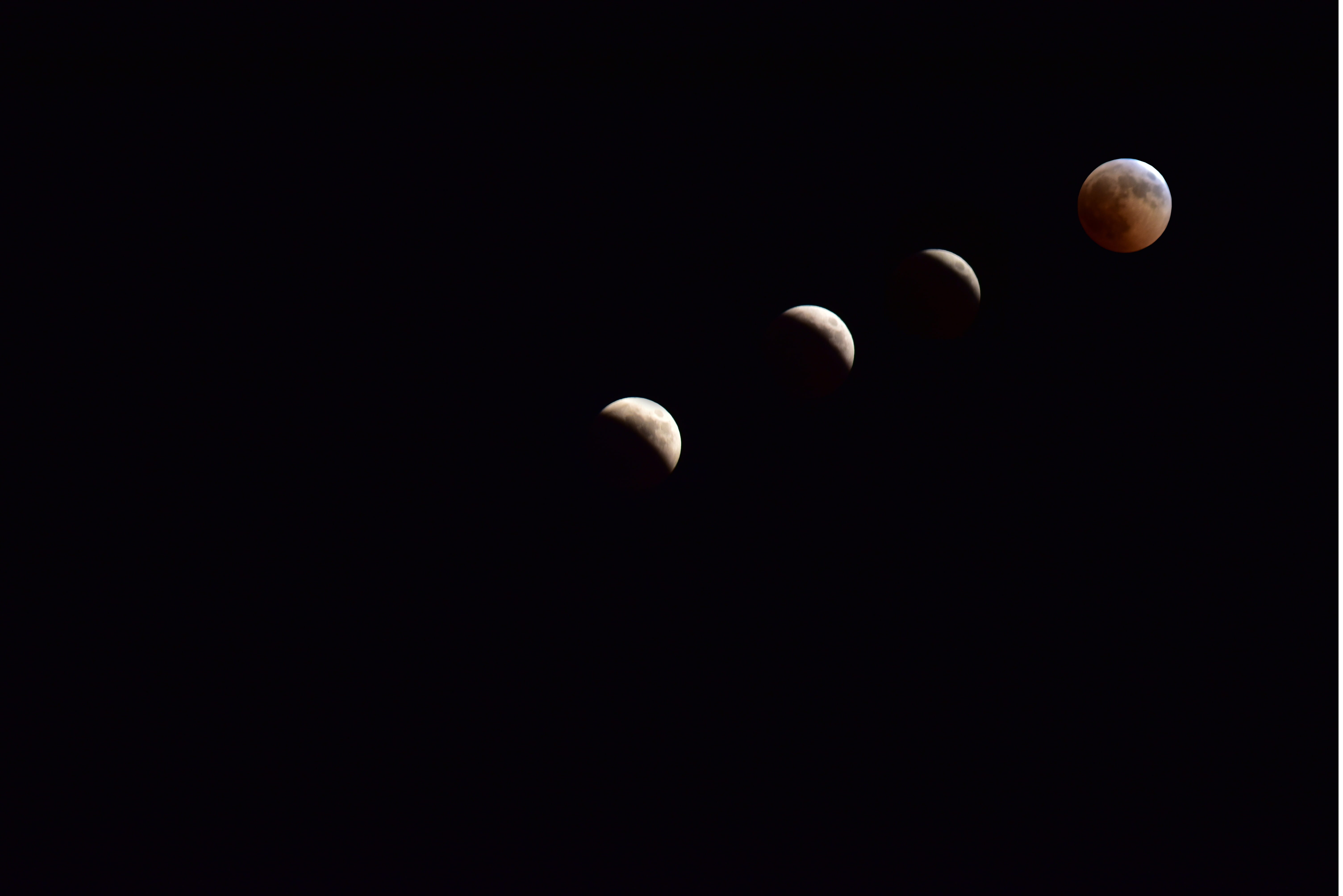 5K, moonlight, astrology, rarely, backgrounds, choice, heaven, night, orbiting, light, mood, event, astronomy, round, studio shot, lunar eclipse, outdoors, HD Wallpaper