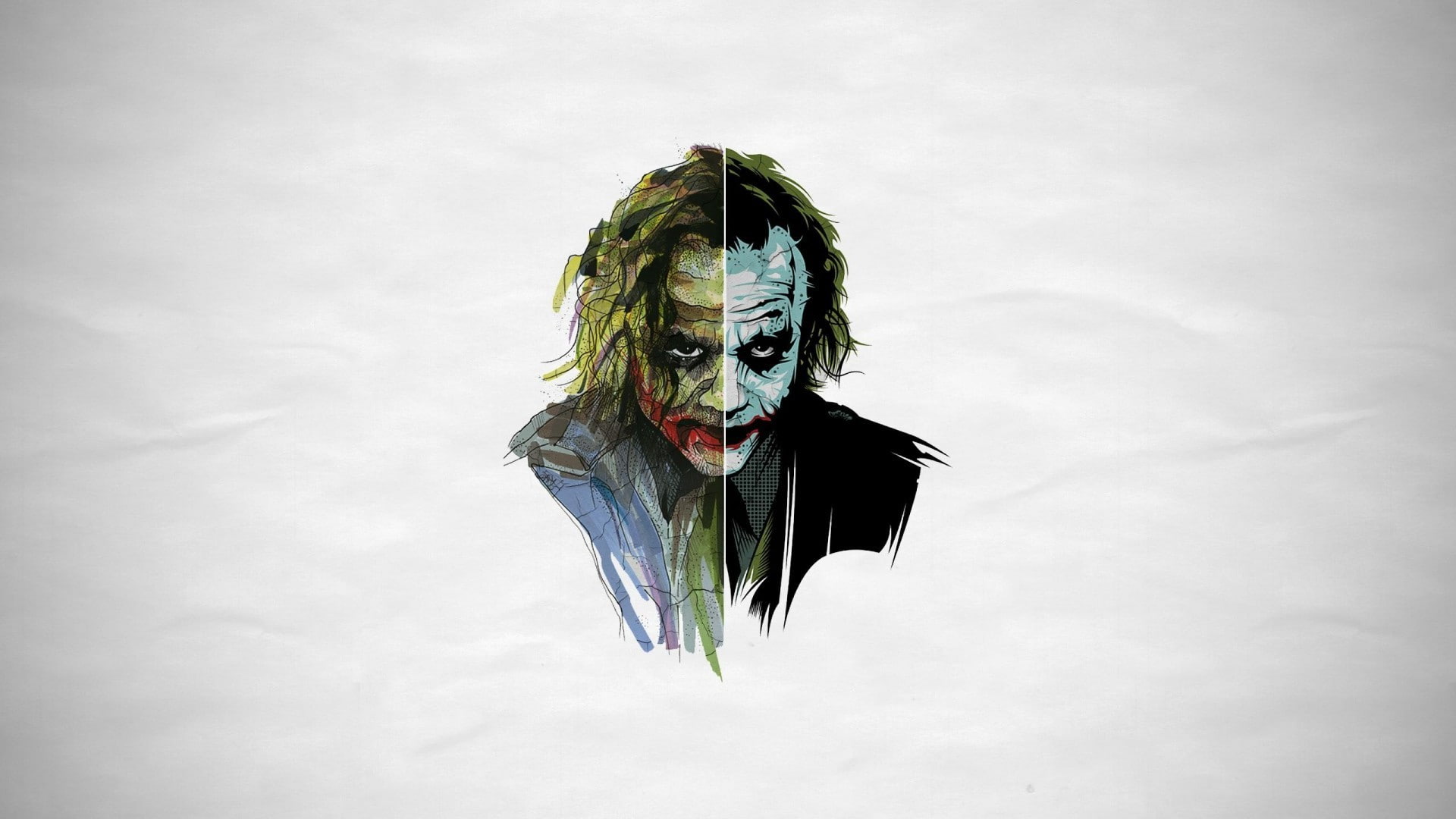 digital composite, Heath Ledger, nature, Joker, cloud - sky, day, craft, mid-air, sky, 1080P, human representation, bird, Batman, flying, wind, low angle view, HD Wallpaper