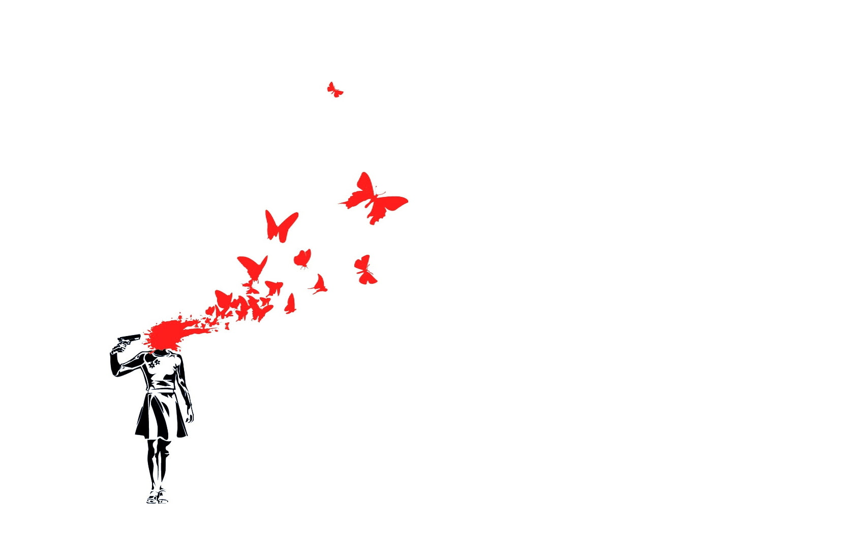art, hd, butterflies, x, animals, 720P, suicide, HD Wallpaper