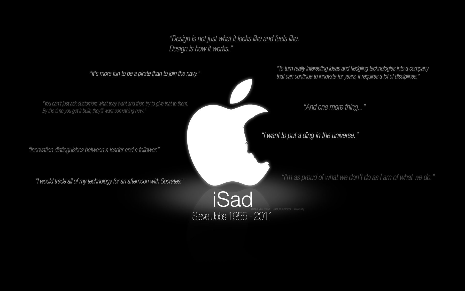 Misc, Steve Jobs, Apple Inc., Quote, 1080P, HD Wallpaper
