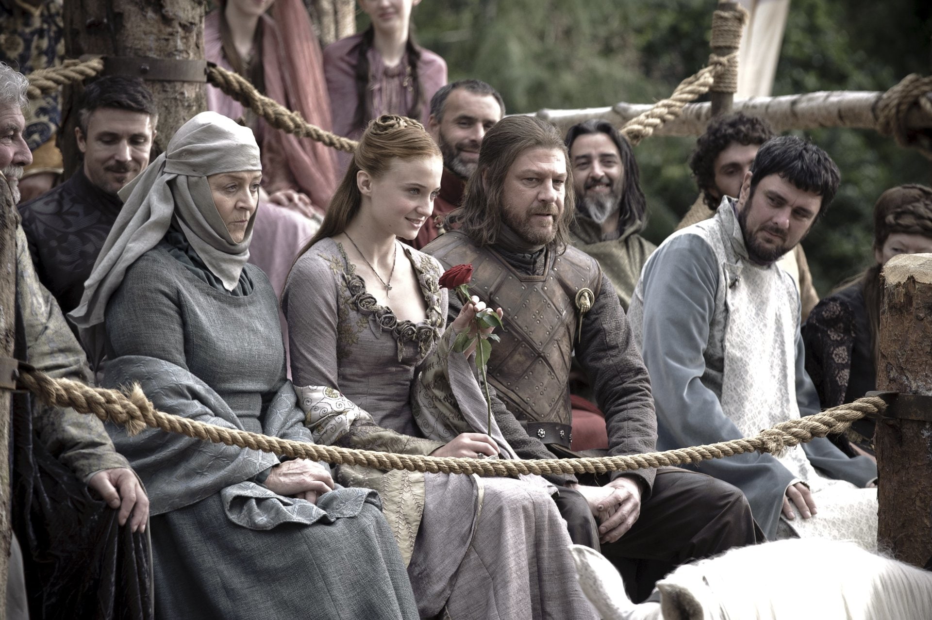 young women, men, adult, people, TV Show, group of people, sitting, young adult, young men, city, outdoors, Sophie Turner, women, real people, Sansa Stark, HD Wallpaper