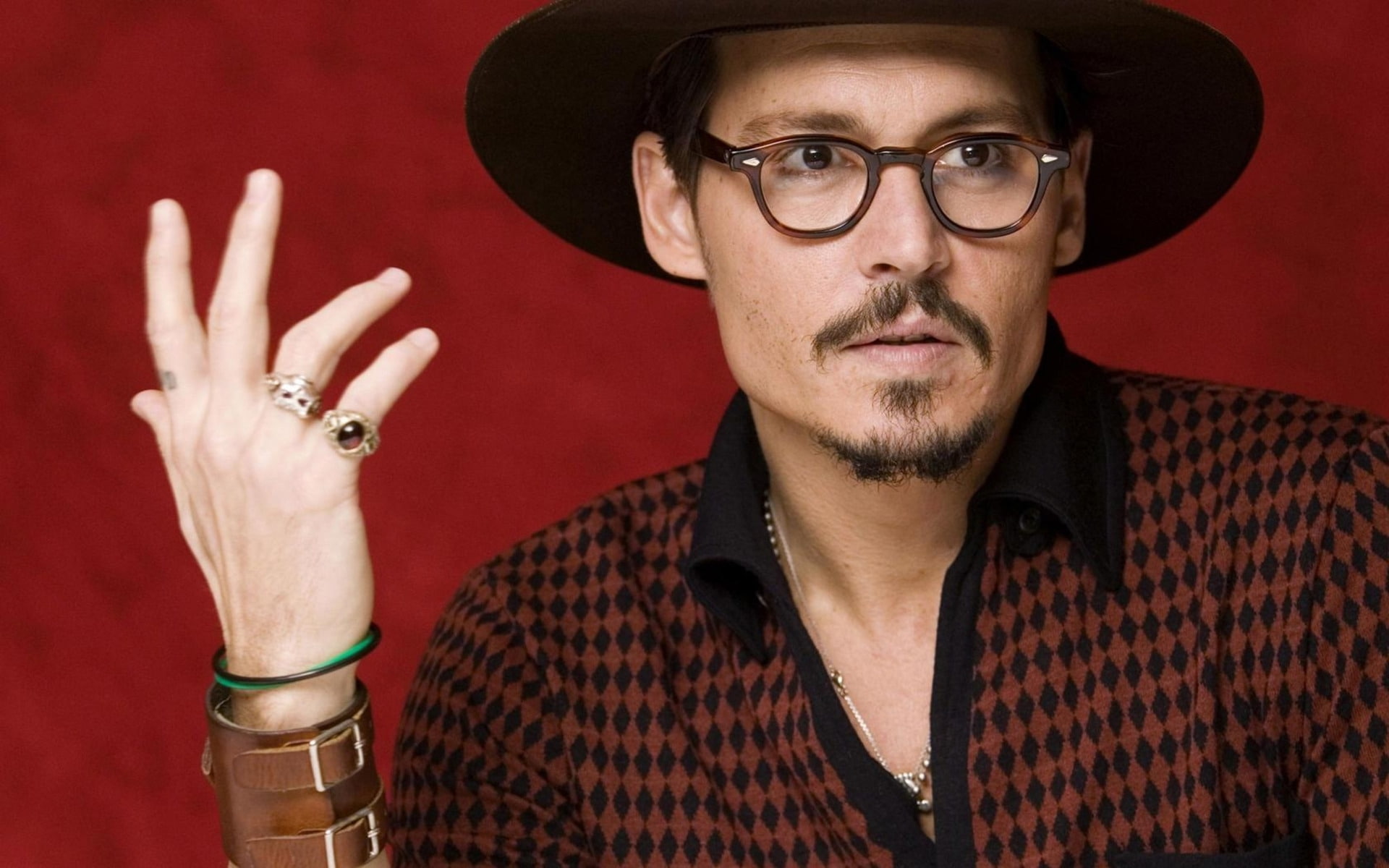 johnny, star, hollywood, actor, pirates, depp, glasses, 1080P, HD Wallpaper