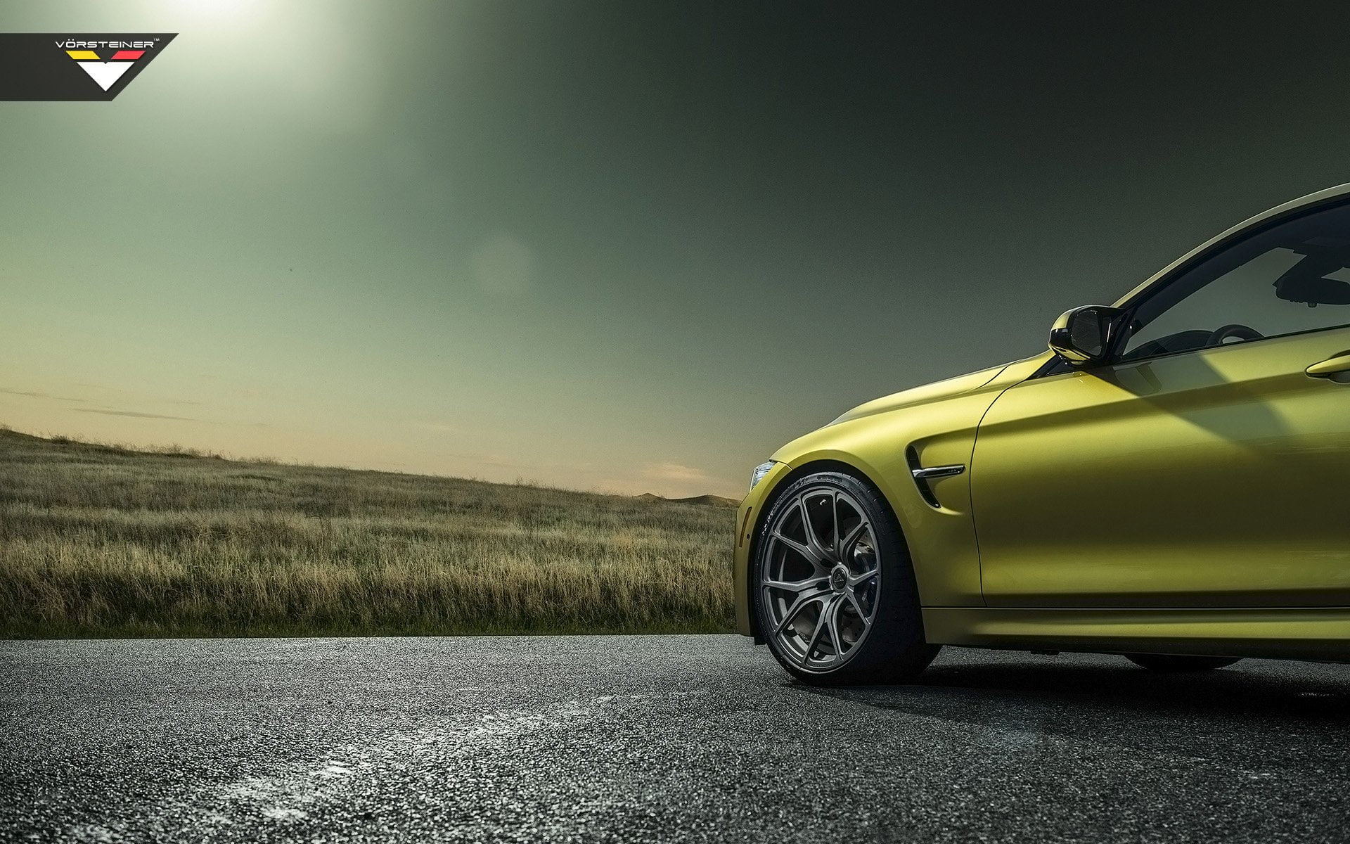 m 4, 2014, 1080P, yellow, vorsteiner, bmw, austin, HD Wallpaper