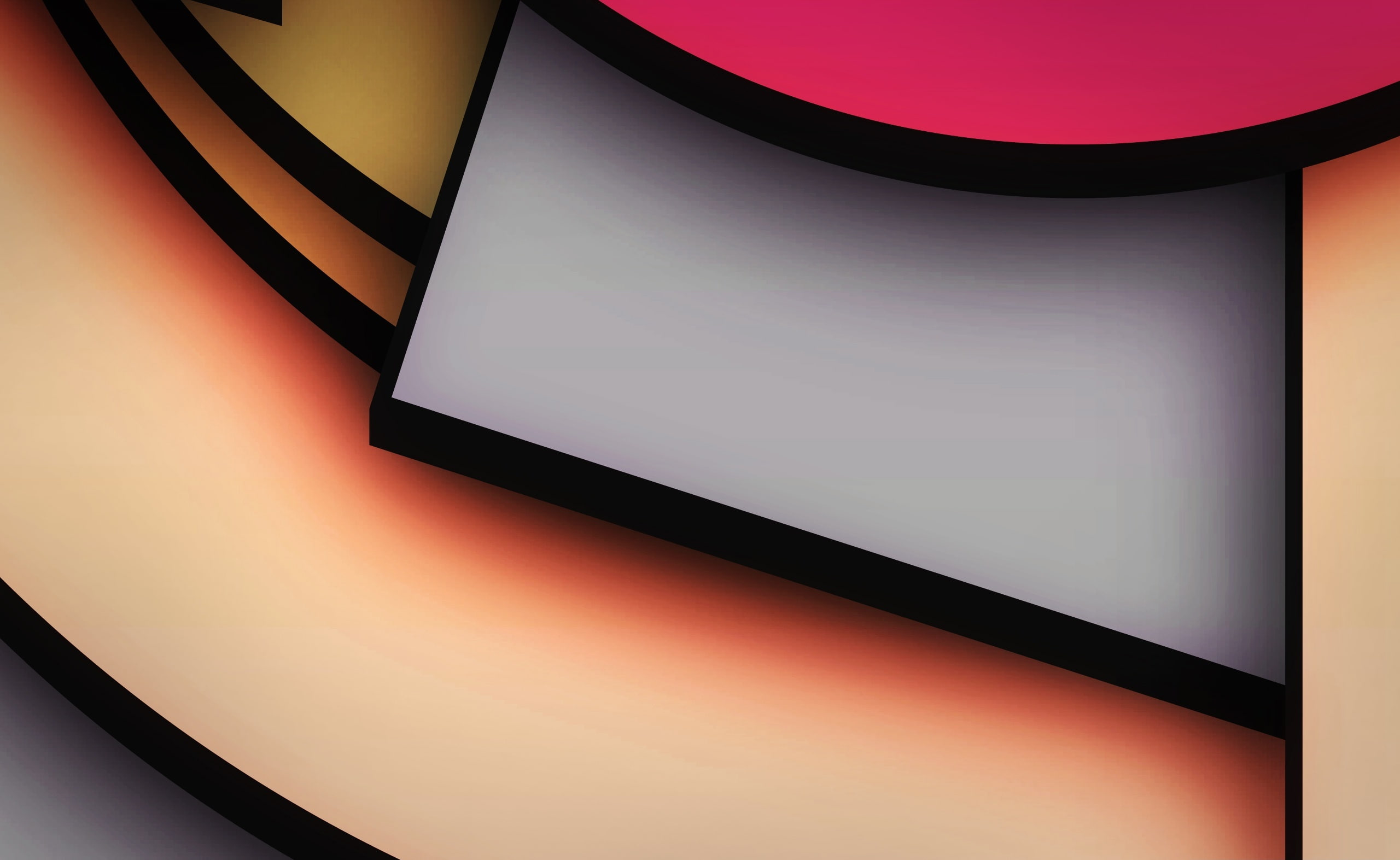 Abstract, shape, Design, Artistic, modern, ornate, Funky, technology, Digital, black color, Lines, close-up, Orange, no people, device screen, illuminated, HD Wallpaper