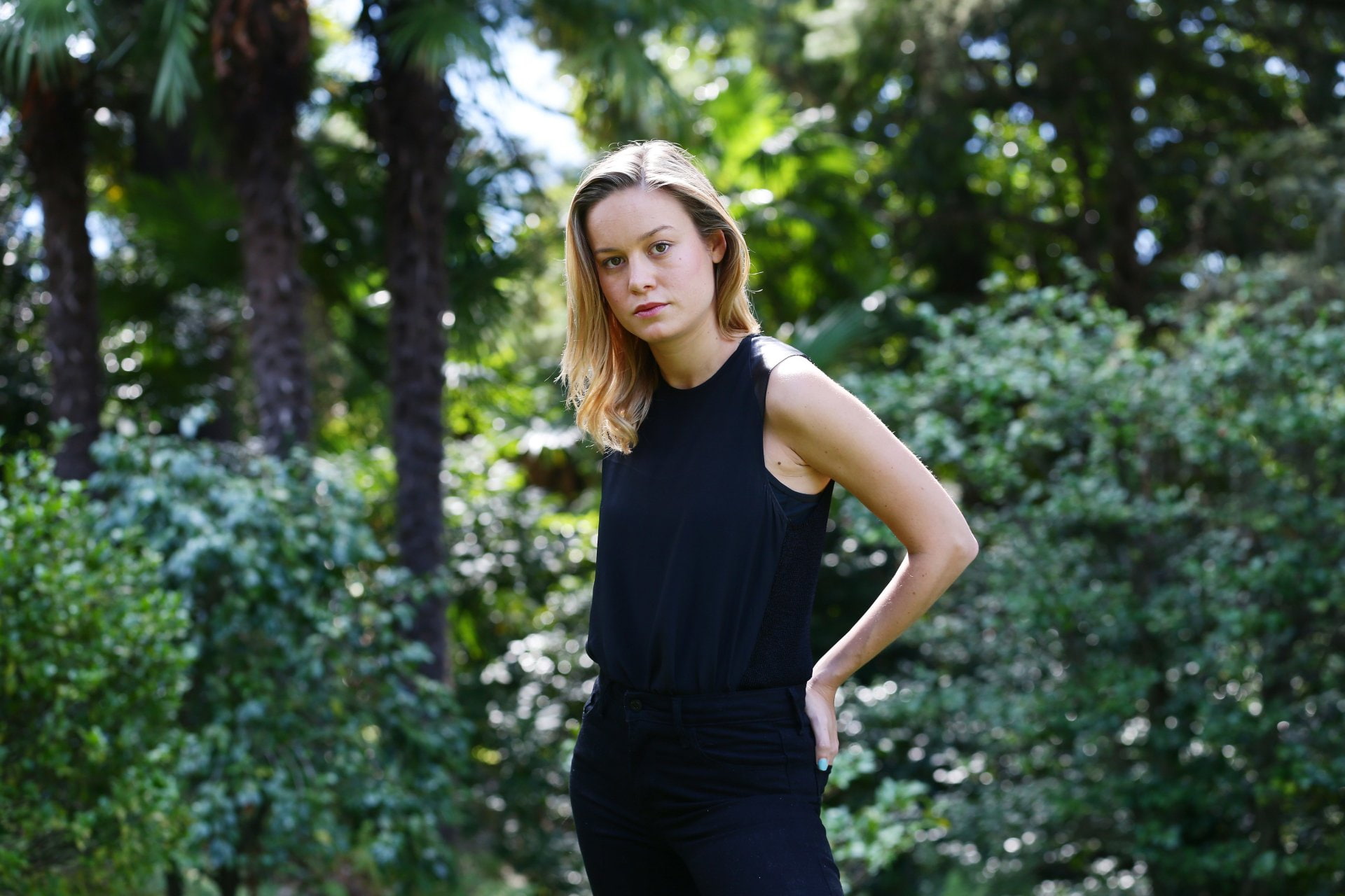 Bokeh, Woman, Actress, 1080P, American, Brie Larson, Celebrity, Blonde, Brown Eyes, HD Wallpaper