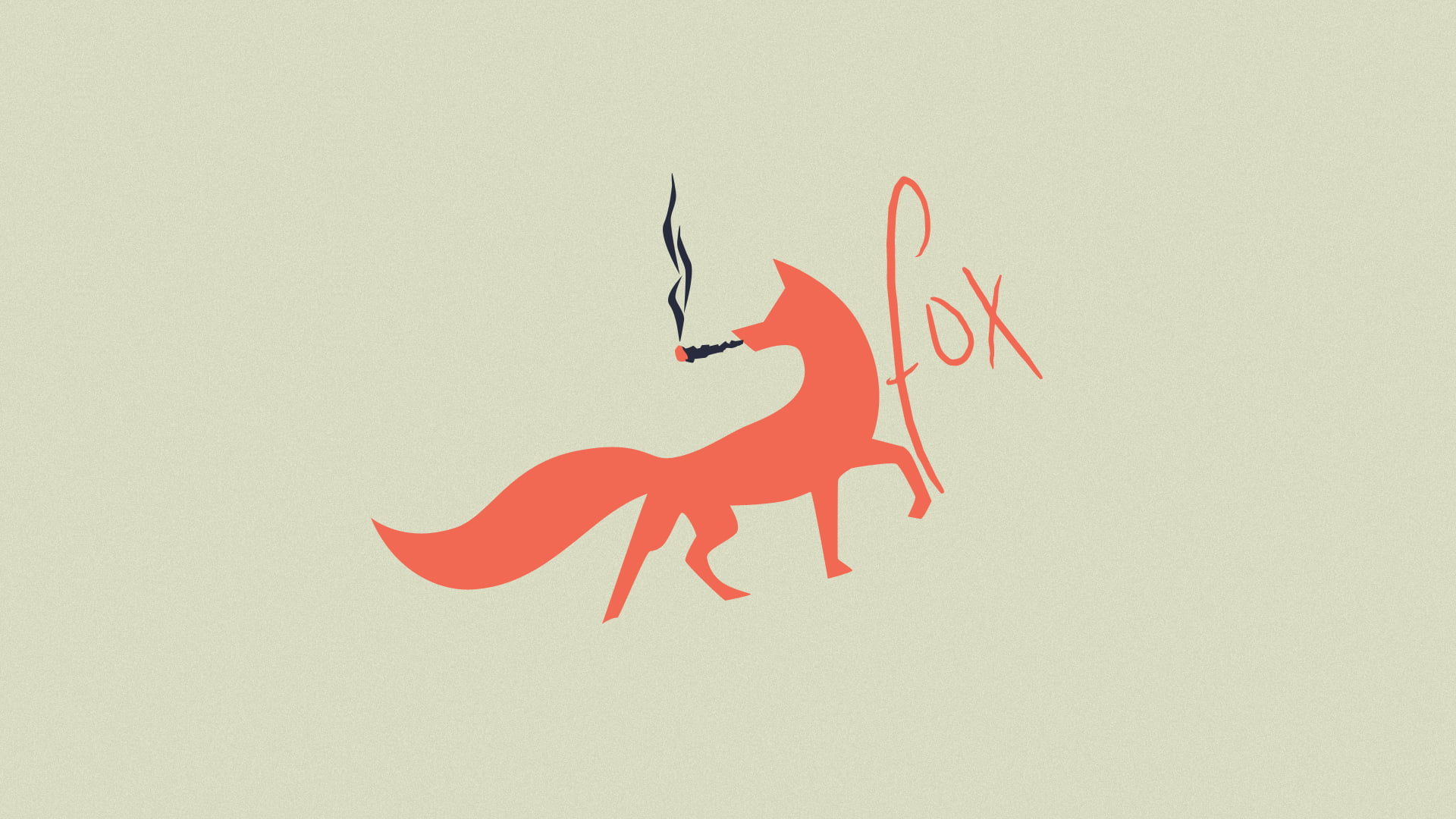 close-up, weed, deer, orange Fox, full length, illustration, wall - building feature, mammal, red, kasyak, Fox, stoned Fox, marijuana, copy space, celebration, HD Wallpaper