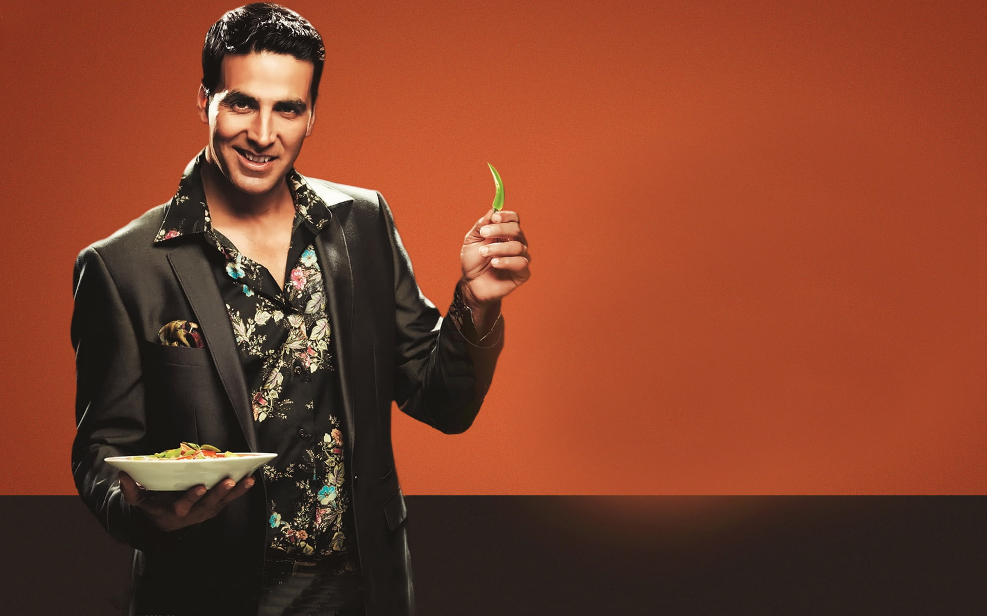 copy space, fashion, standing, young adult, akshay, fun, emotion, photoshoot, holding, chef, adult, one person, happiness, portrait, looking at camera, HD Wallpaper