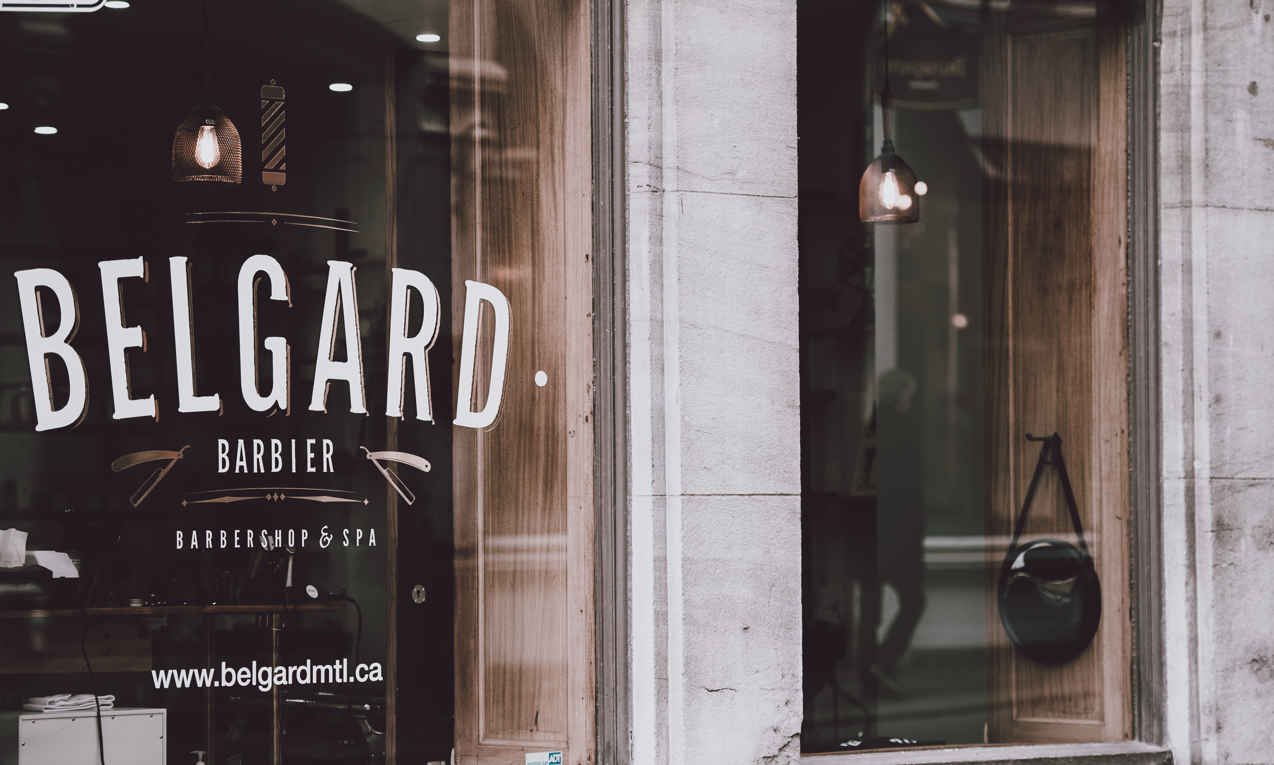 information sign, text, capital letter, information, barbershop, printed, building exterior, door, outdoors, western script, built structure, reflection, HD Wallpaper