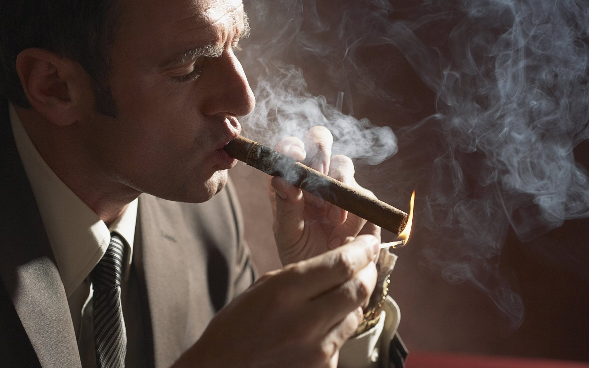 profile view, burning, pipe - Smoking Pipe, cigarette, inhaling, business, portrait, Other, 1080P, human Face, smoking - activity, one Person, stick, unhealthy Living, HD Wallpaper