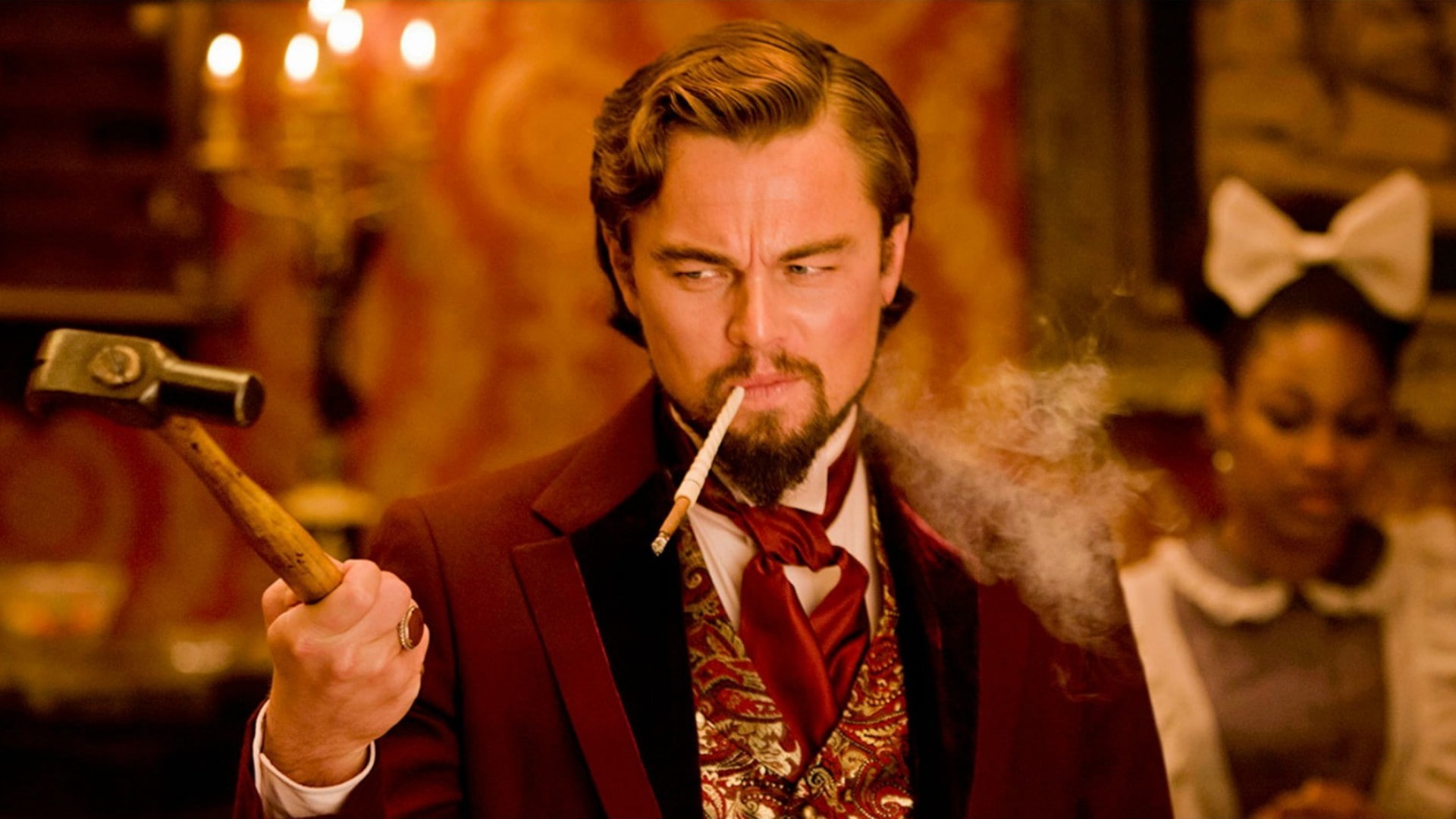 1080P, Django Unchained, leonardo dicaprio, movies, HD Wallpaper