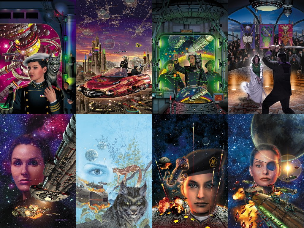 harrington, books, 480P, science fiction, montage, honor, honor harrington, Space, hd, david, weber, art, david weber, HD Wallpaper