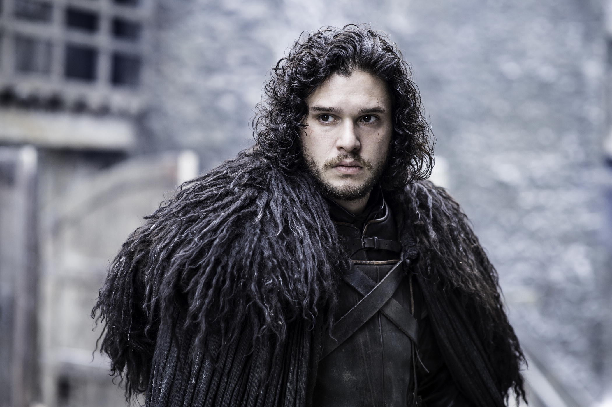 brunette, standing, cold temperature, clothing, leisure activity, real people, facial hair, coat, Jon snow, winter, male, commander, 1080P, adult, outdoors, HD Wallpaper
