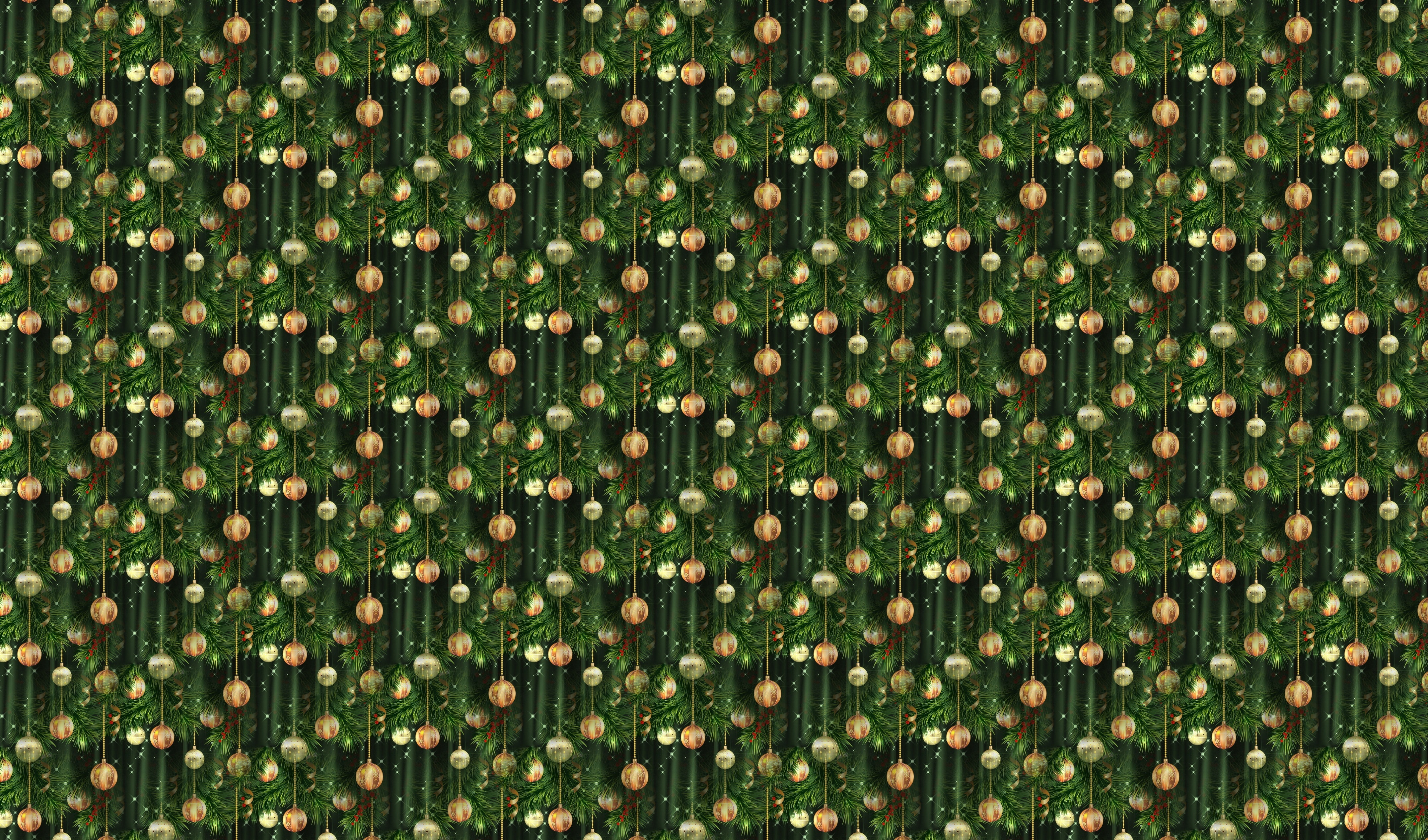 background, art, Christmas balls, texture, New year, 4K, holiday, herringbone, HD Wallpaper