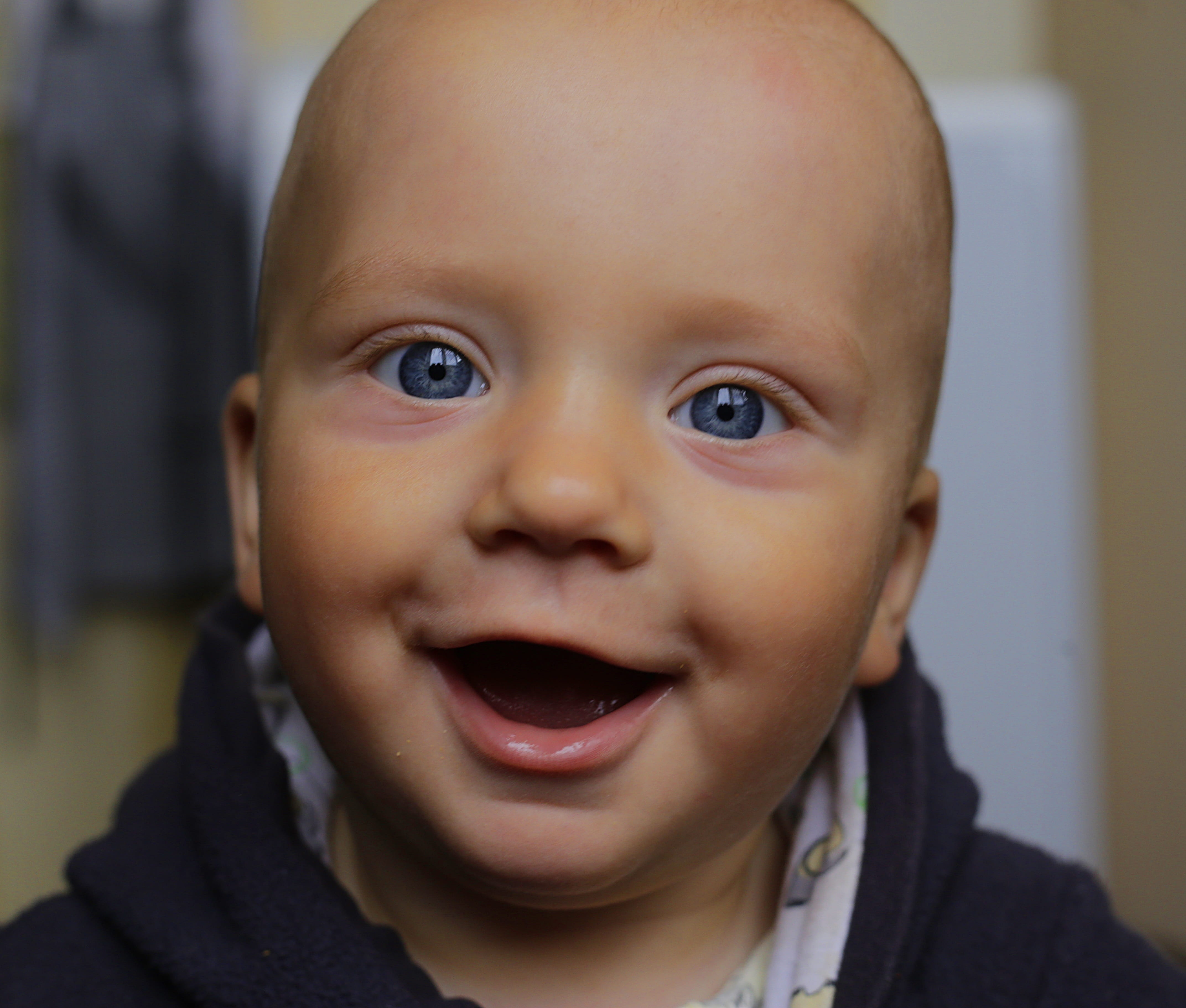 front view, kid, black, mouth open, portrait, wearing, smiling, kids, children photographer, headshot, russia, joy, toddler, person, emotion, photographing children, HD Wallpaper