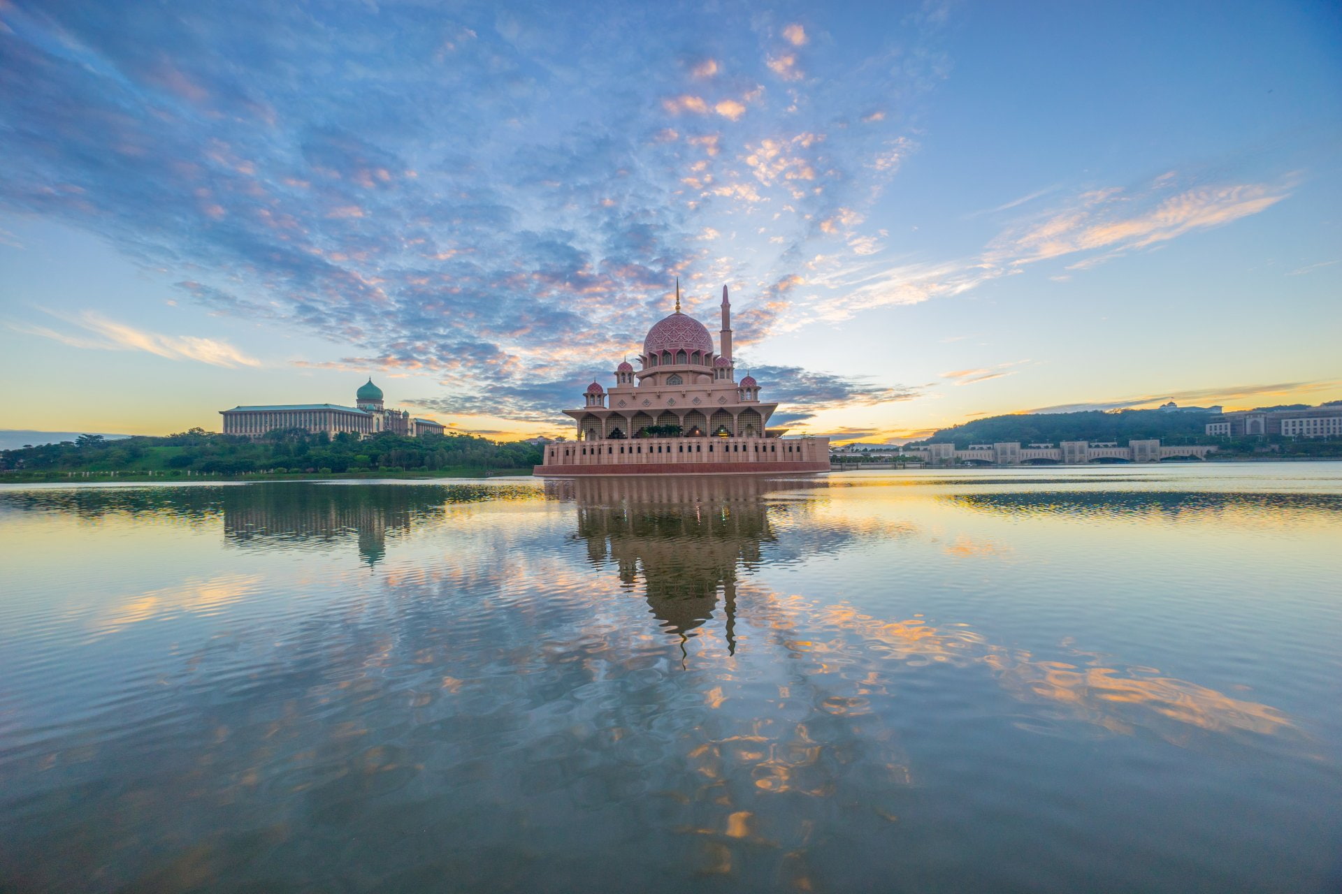 1080P, Malaysia, Mosques, Putra Mosque, Putrajaya, HD Wallpaper