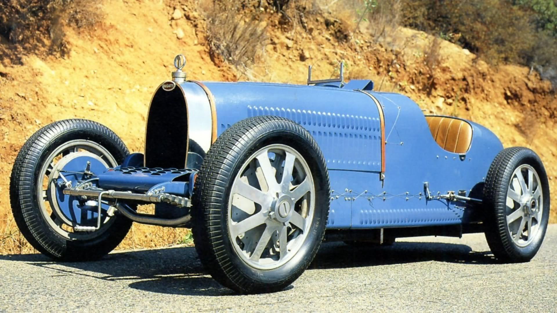 1930, type, roadster, 1080P, cars, blue, bugatti, classic, HD Wallpaper