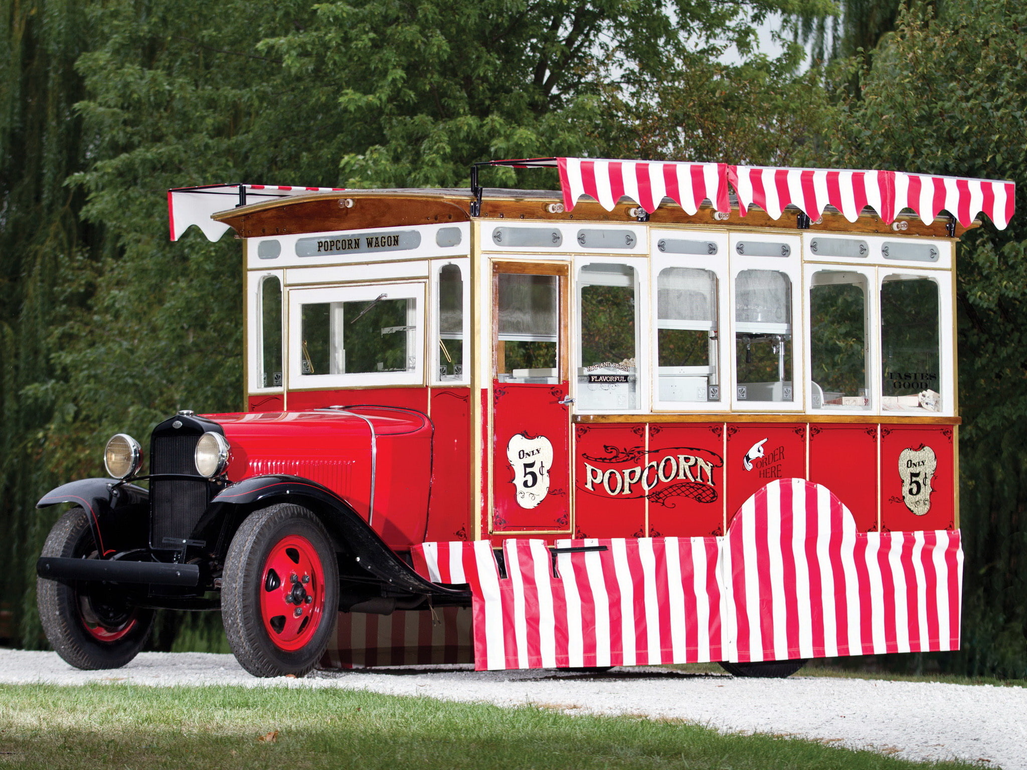 popcorn, 1080P, cretors, 1930, food, retro, truck, model aa, ford, HD Wallpaper