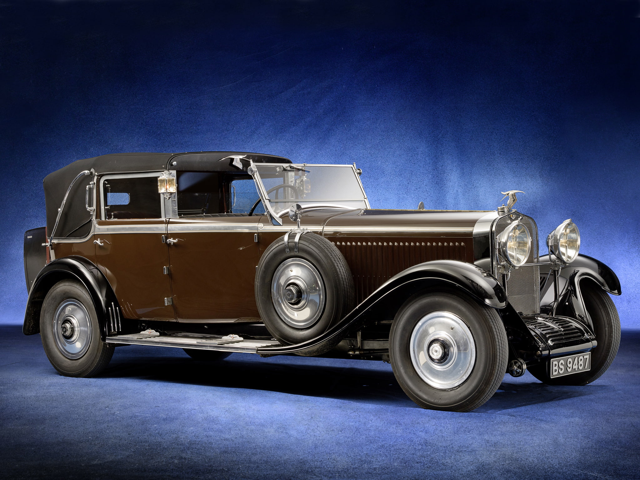 1080P, 1930, retro, landaulet, hispano, suiza, h6c, HD Wallpaper