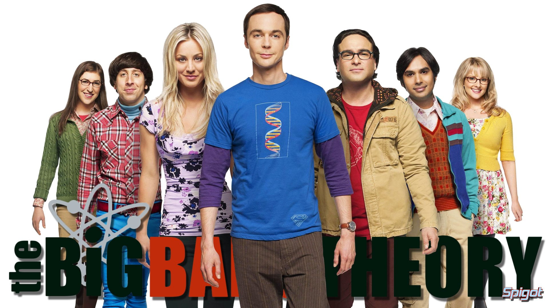 emotion, group of people, adolescence, casual clothing, young adult, Kaley Cuoco, young women, Melissa Rauch, indoors, The Big Bang Theory, smiling, Simon Helberg, HD Wallpaper