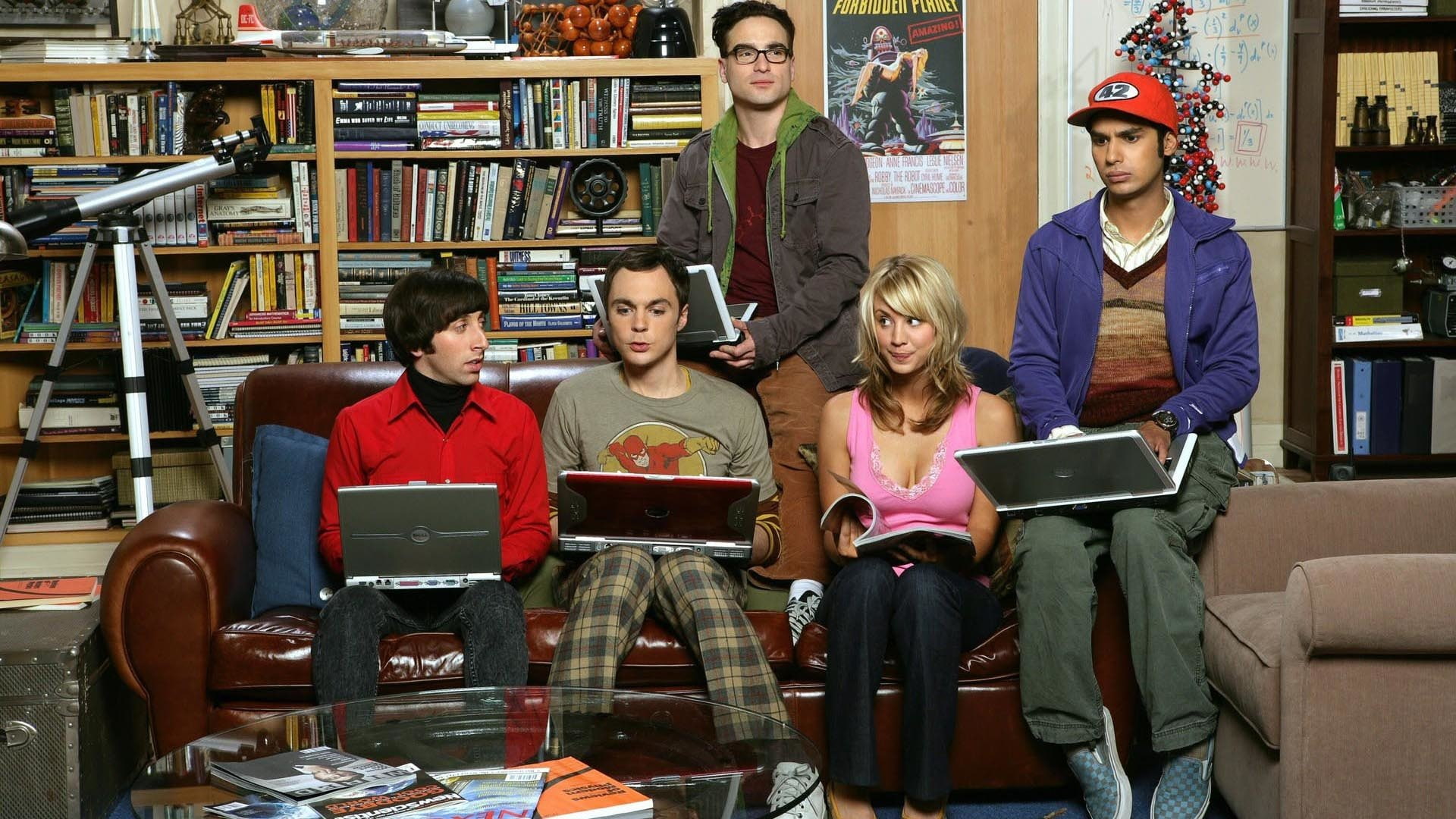 Kaley Cuoco, The Big Bang Theory, Sheldon Cooper, Cast, Johnny Galecki, 1080P, Raj Koothrappali, Kunal Nayyar, TV Show, Leonard Hofstadter, Simon Helberg, HD Wallpaper