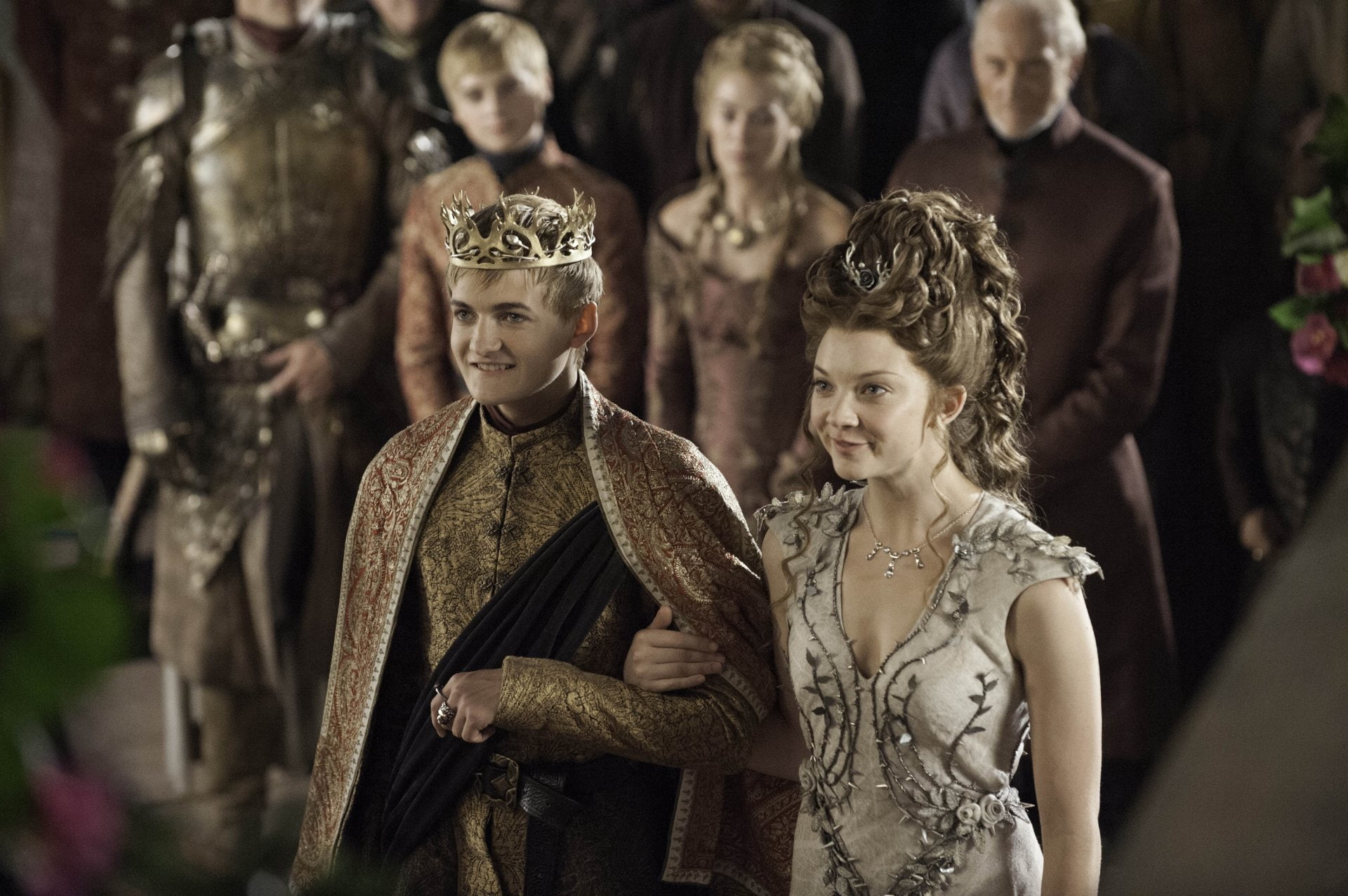arts culture and entertainment, Natalie Dormer, 1080P, celebration, people, Margaery Tyrell, beauty, young adult, TV Show, Jack Gleeson, history, human representation, HD Wallpaper