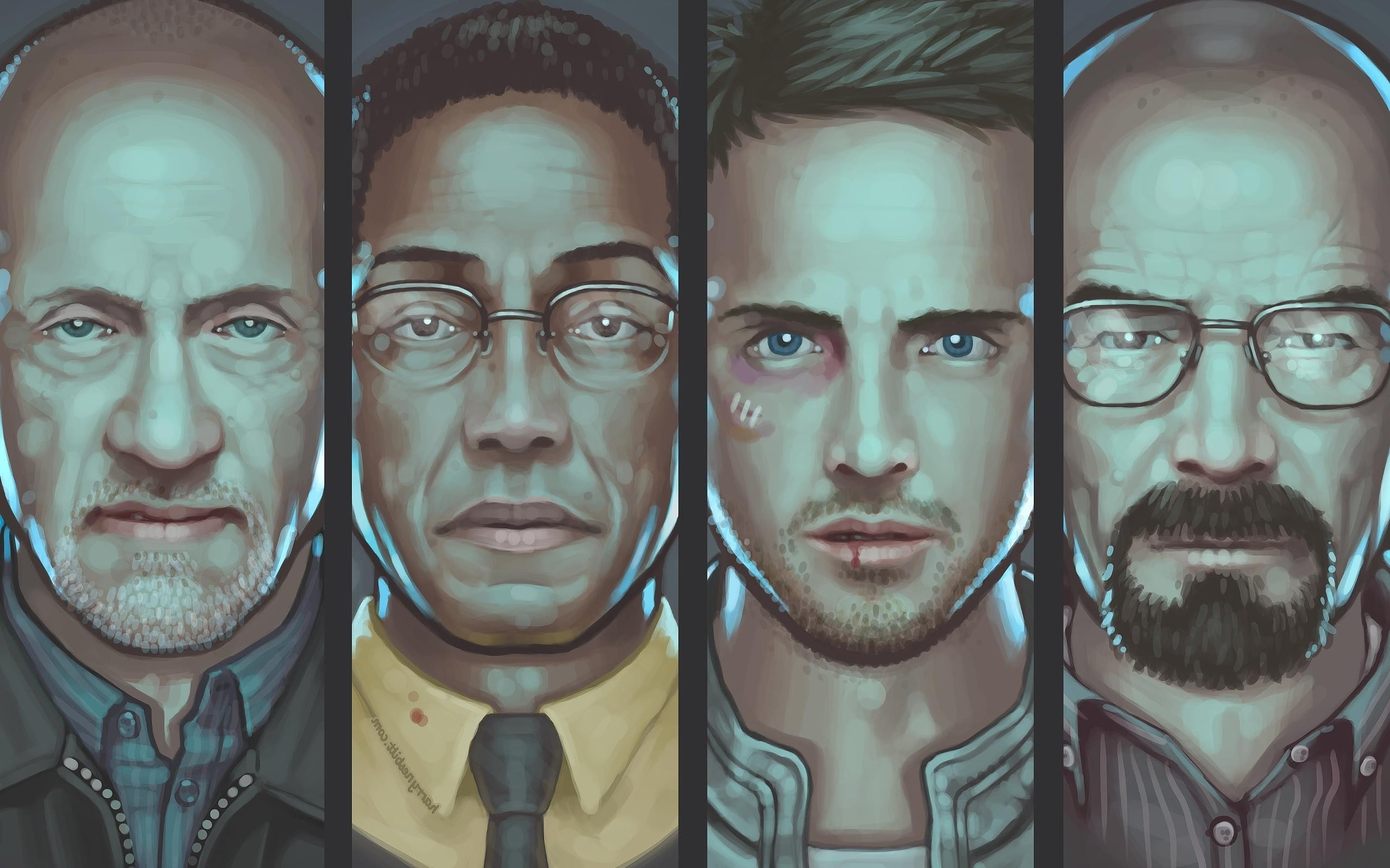 breaking bad heisenberg walter white gustavo fring mike ehrmantraut aaron paul bryan cranston, 2K, HD Wallpaper