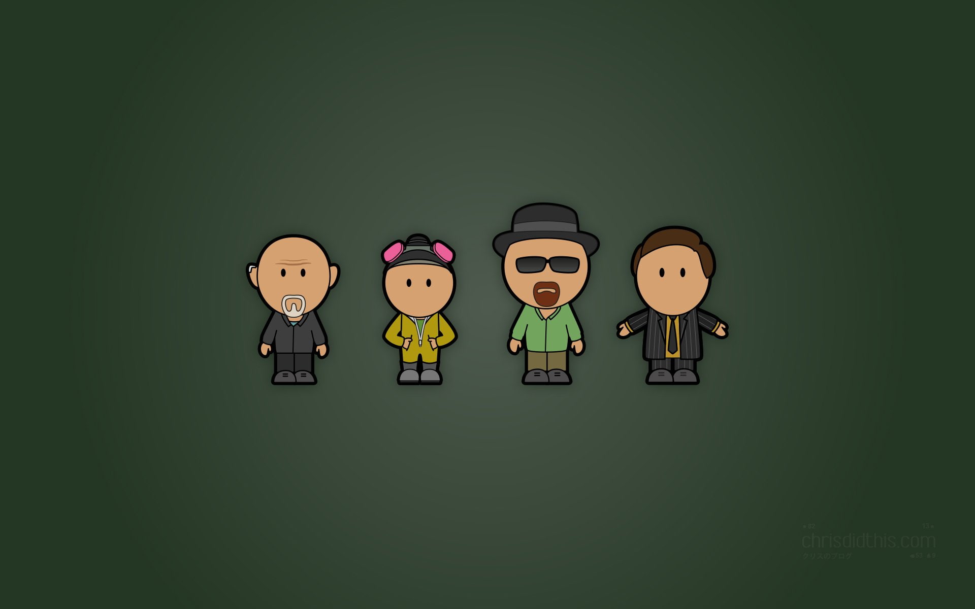 green background, 1080P, Mike Ehrmantraut, studio shot, celebration, Jesse Pinkman, smiling, copy space, men, indoors, people, Saul Goodman, fun, TV Show, HD Wallpaper