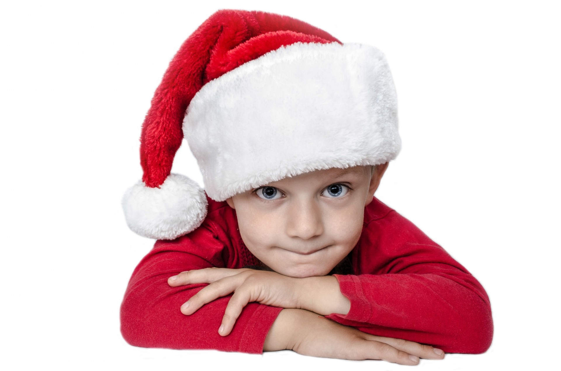 joy, december, hat, cut out, childhood, cute, cheerful, men, people, child, human Face, smiling, fun, boys, xmas, santa Hat, portrait, offspring, holiday, HD Wallpaper