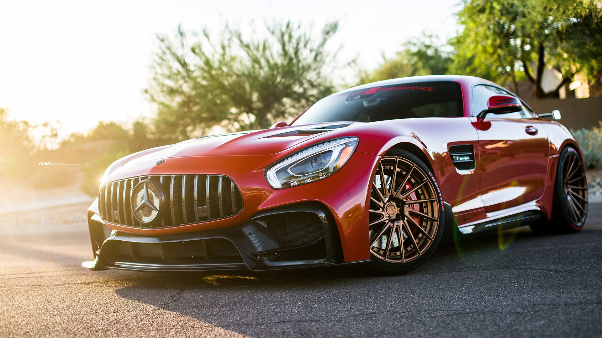 Red, Mercedes, Red Darwin Pro Mercedes AMG GTS, Darwin Pro, AMG GTS, 1080P, HD Wallpaper