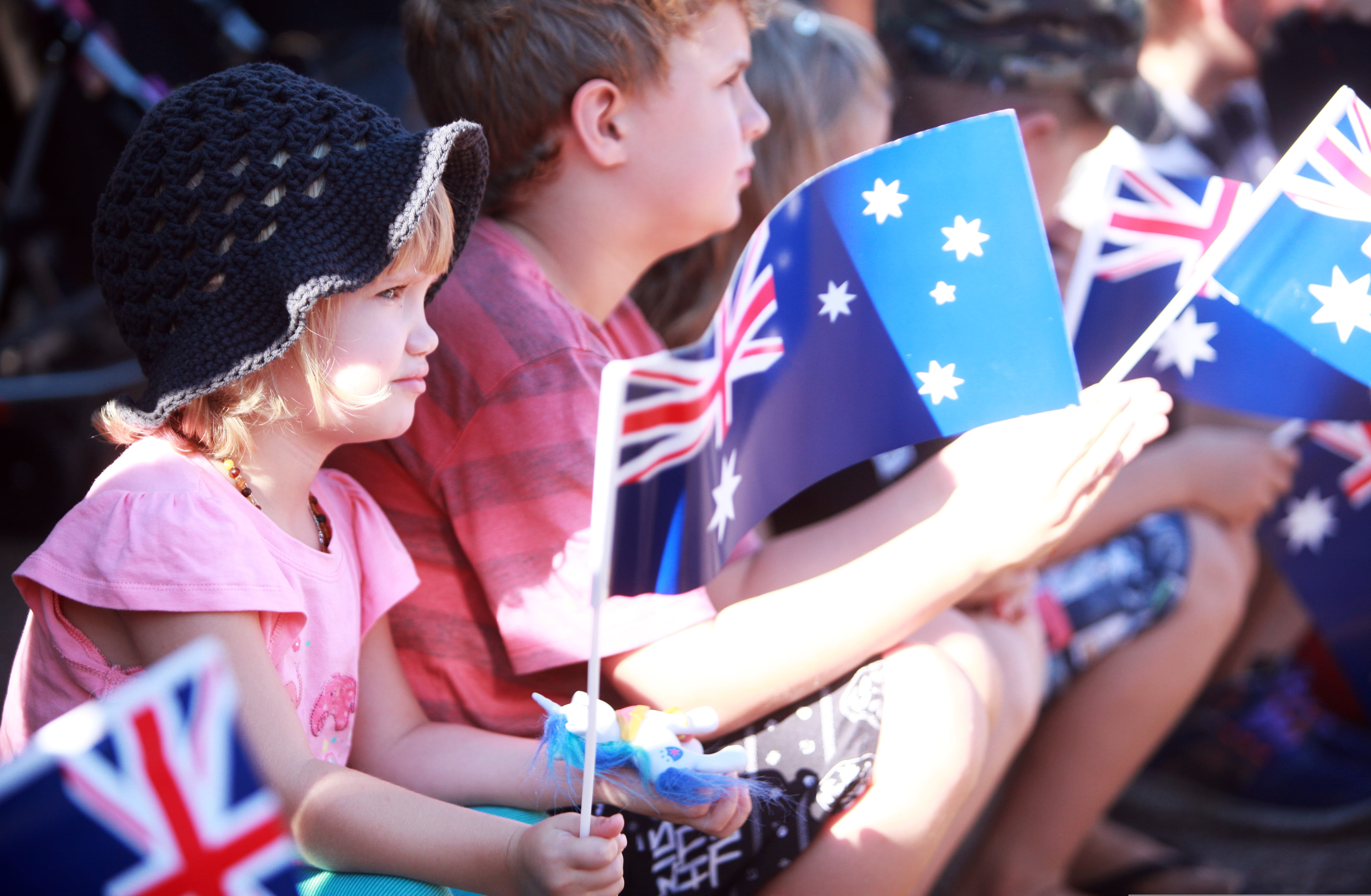 caucasian Ethnicity, darwin, multi-Ethnic Group, flag, government, leisure activity, friendship, public domain, fun, uSA, teenager, holding, Parade, young Adult, HD Wallpaper